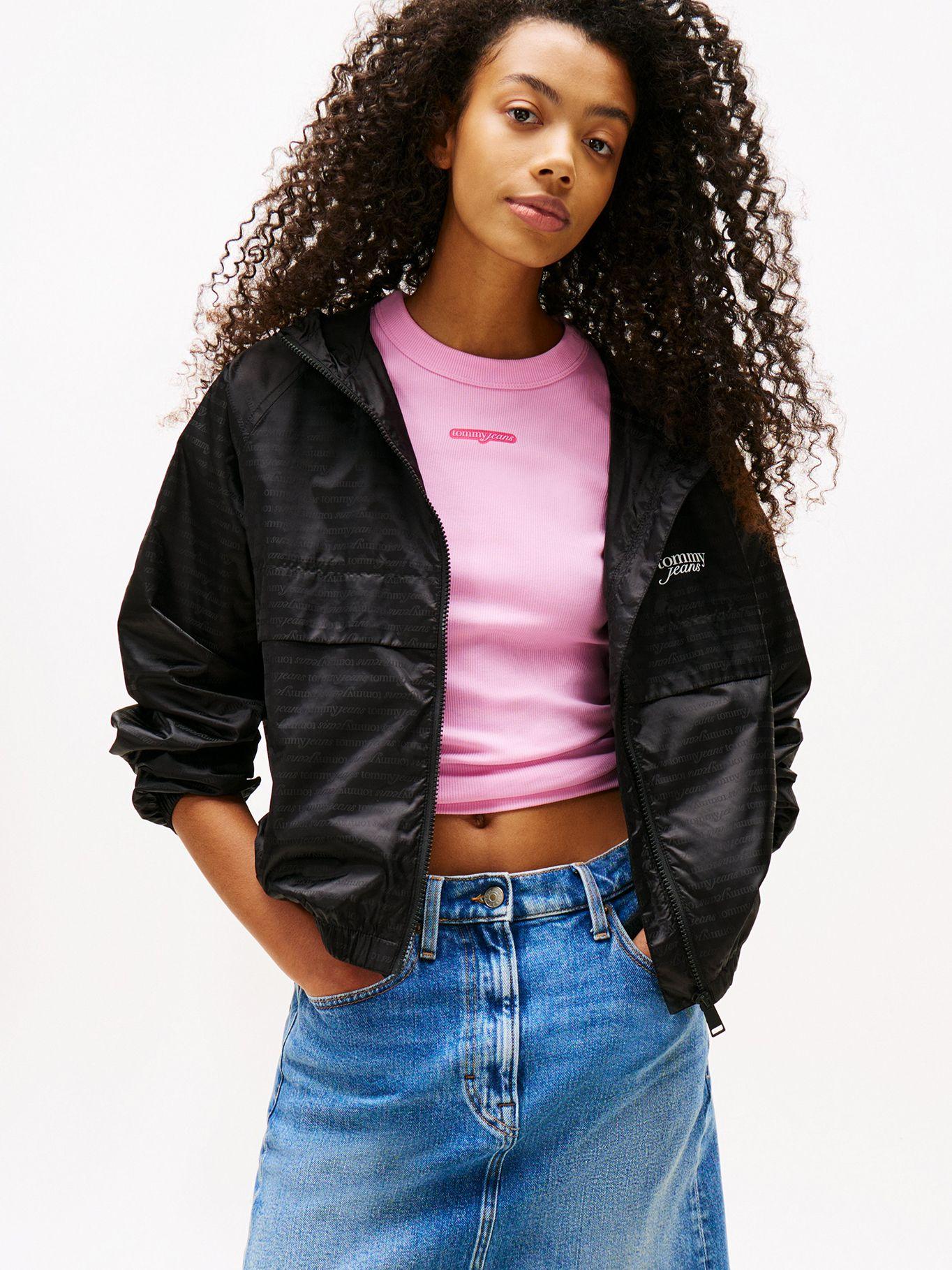 Cortavientos Jacq Repelente Al Agua Negro Tommy Jeans-0