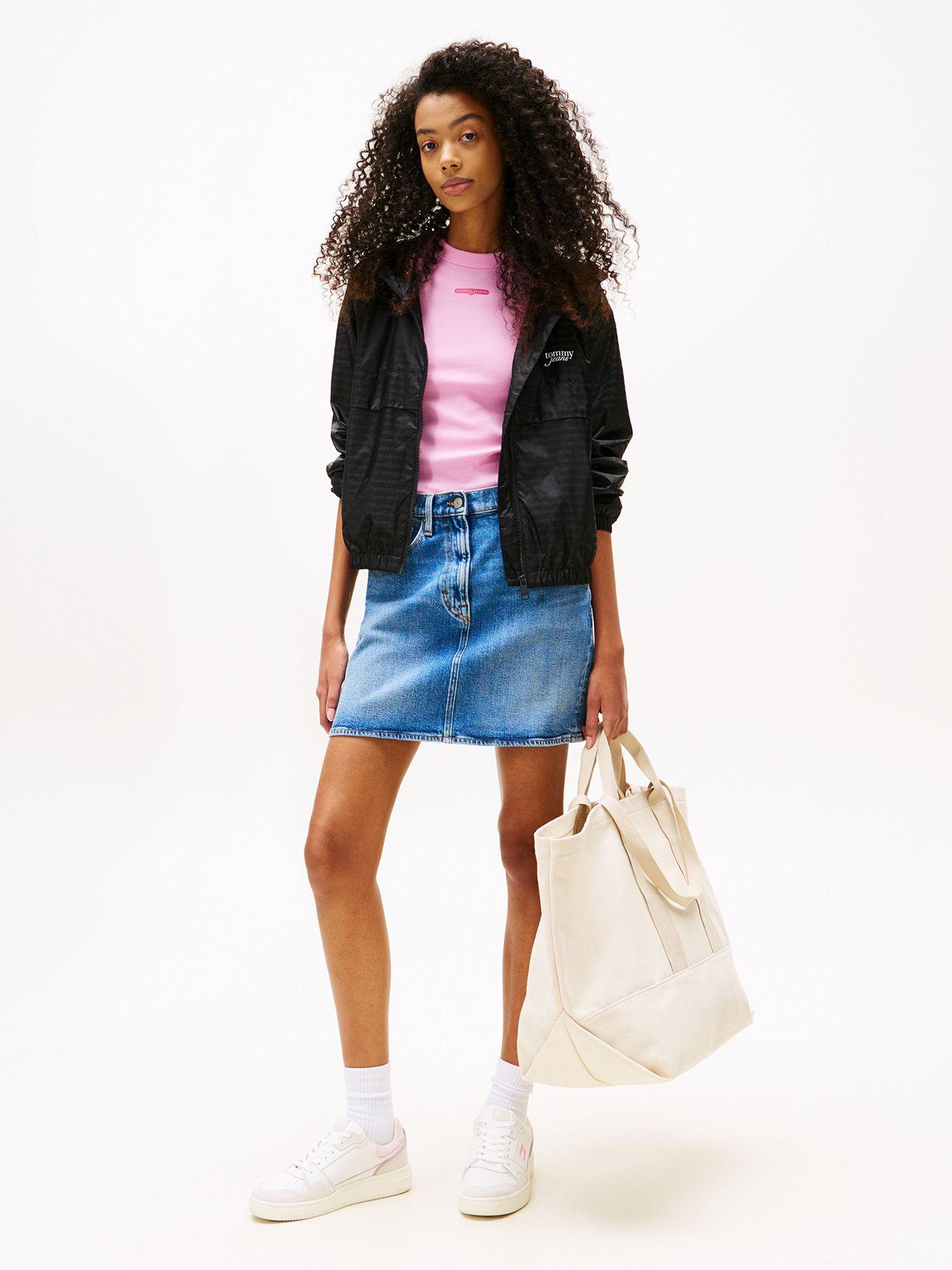 Cortavientos Jacq Repelente Al Agua Negro Tommy Jeans-1