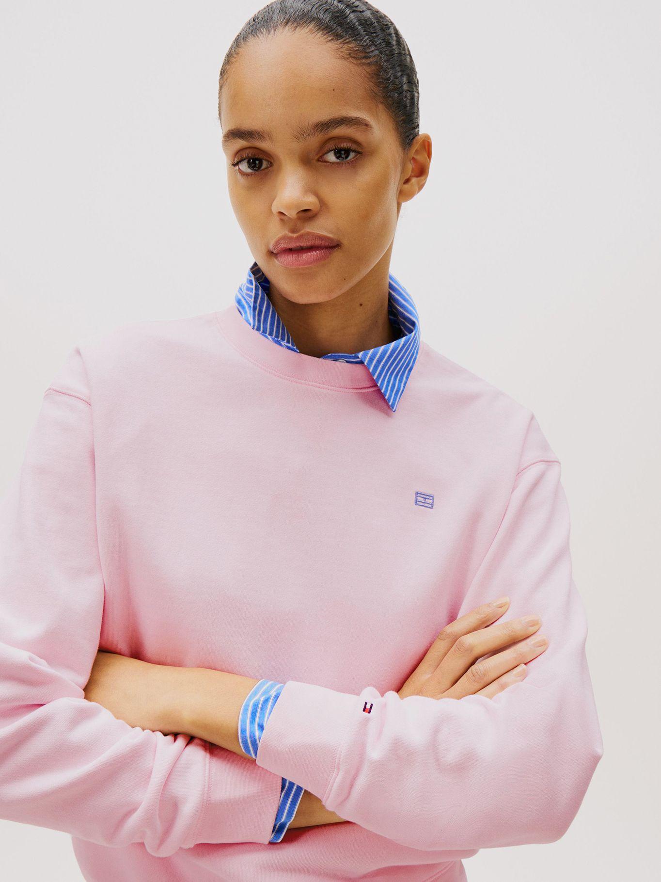 Polerón Contrast Flag Logo Rosado Tommy Hilfiger-3