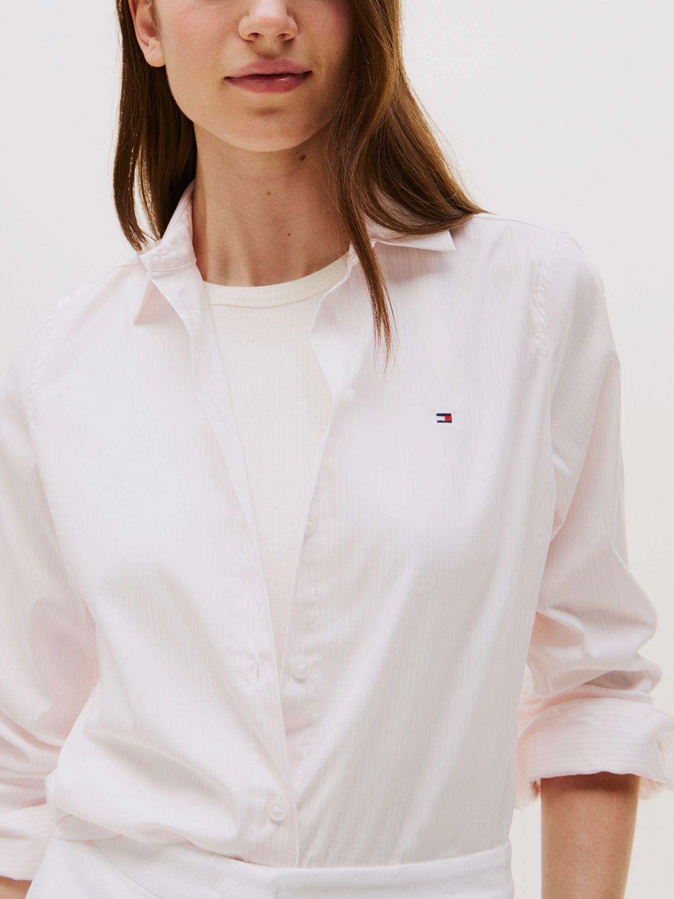 Camisa Popelín Regular Fit Rosado Tommy Hilfiger-3