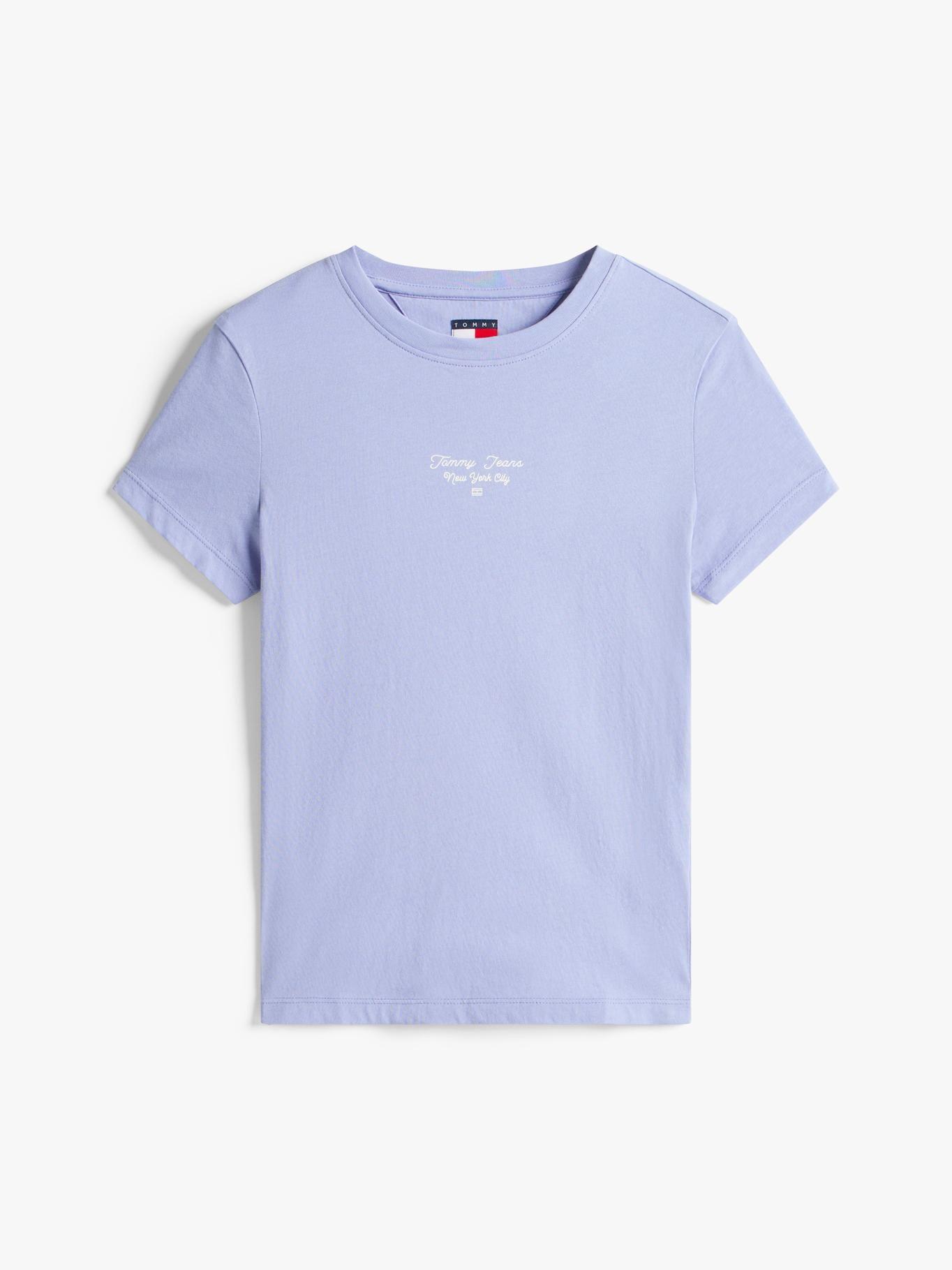 Polera Slim Fit Logo Essential Lila Tommy Jeans-4