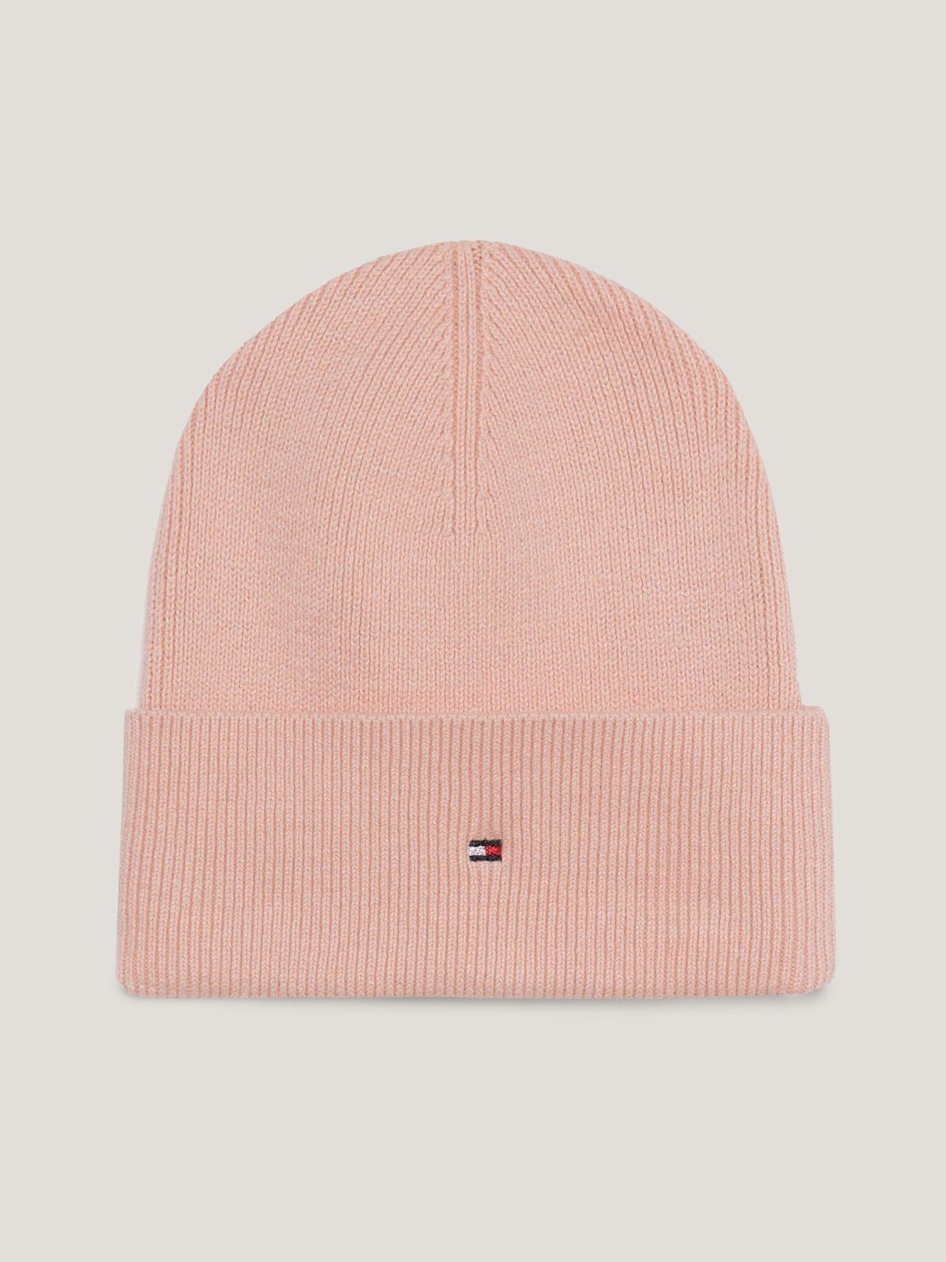 Gorro Essential De Punto Elástico Rosado Tommy Hilfiger-0