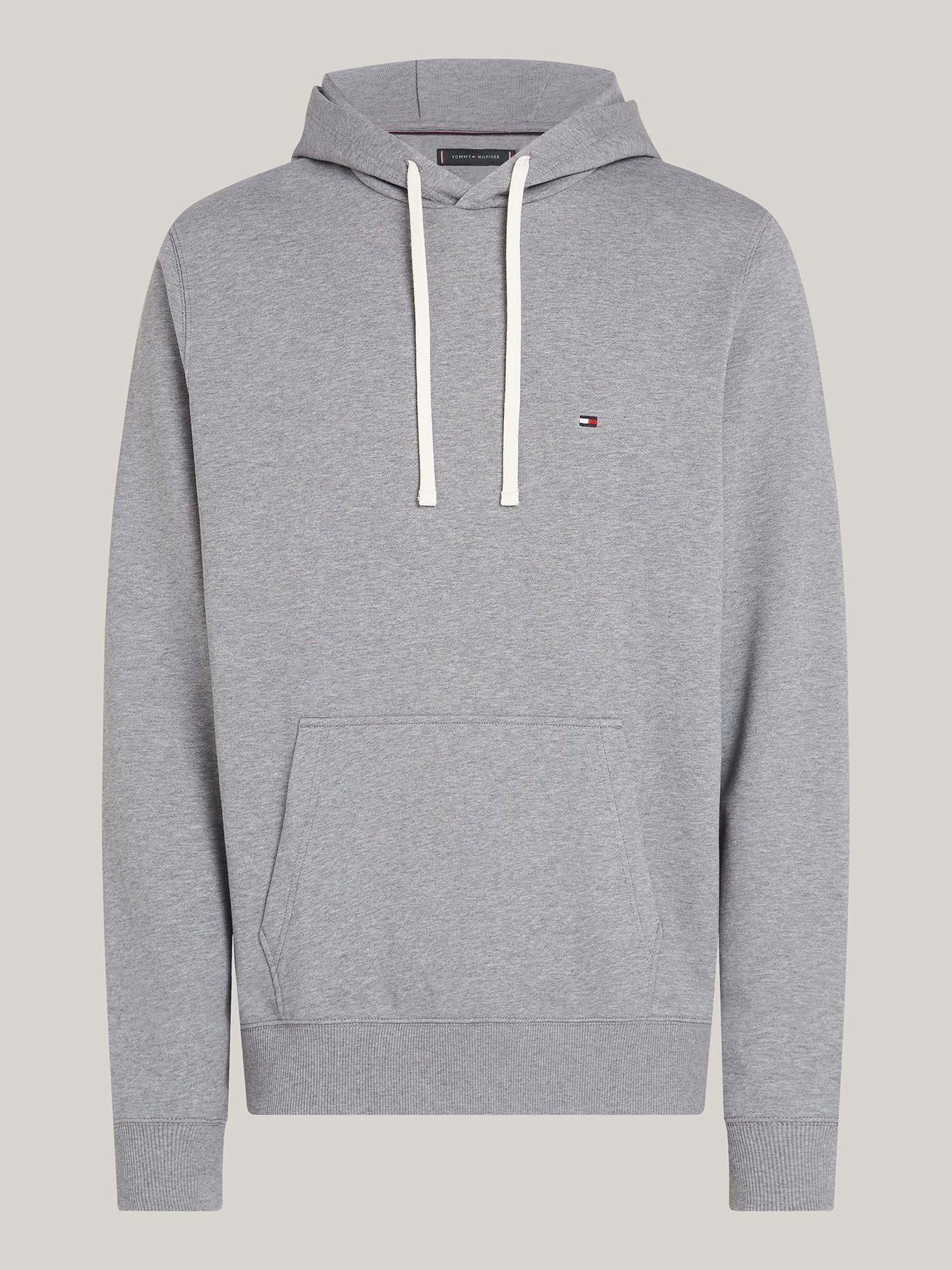 Polerón Hoodie De Logo Bordado Gris Tommy Hilfiger-4