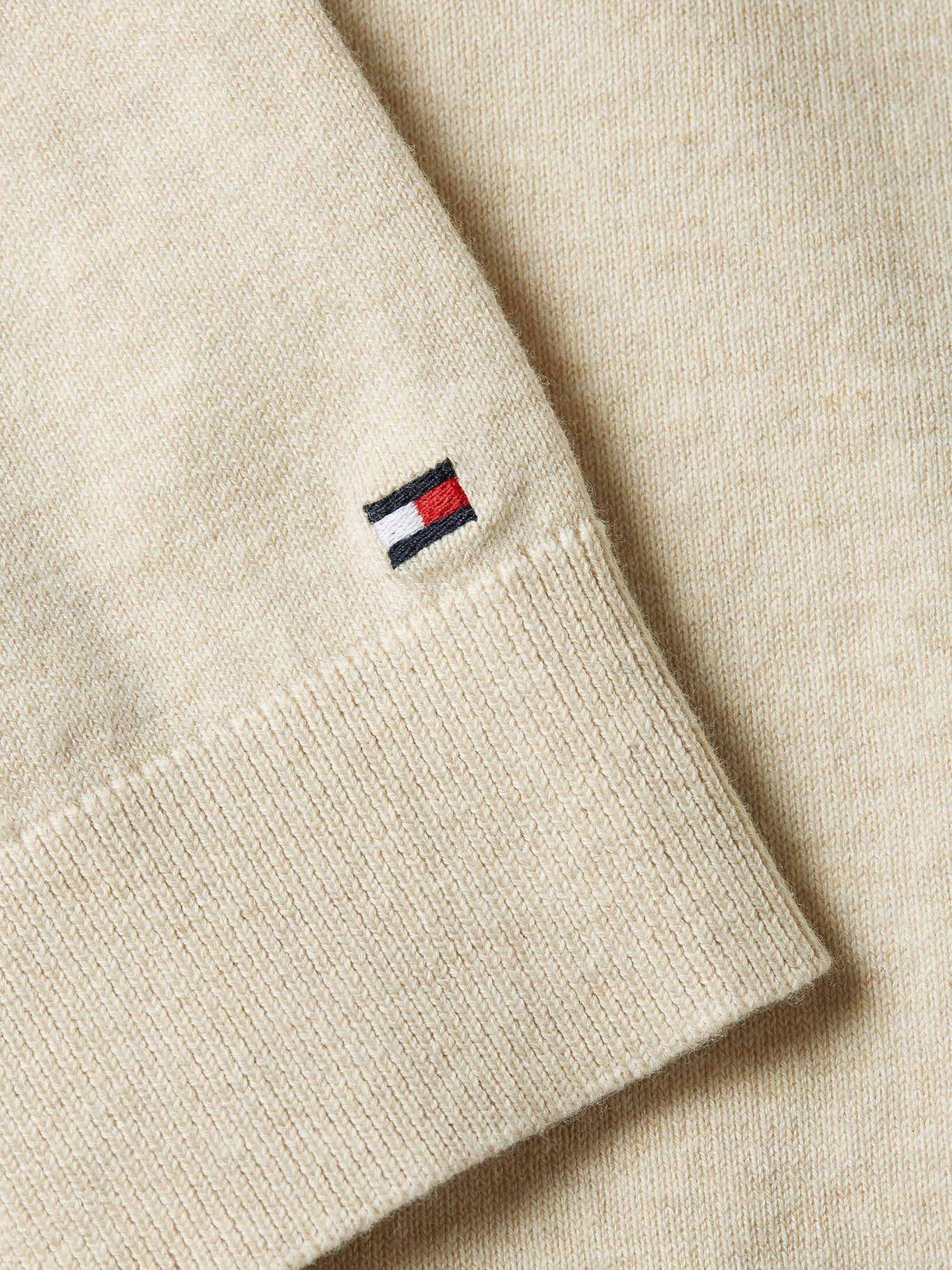 Cárdigan De Algodón Con Botones Beige Tommy Hilfiger-3