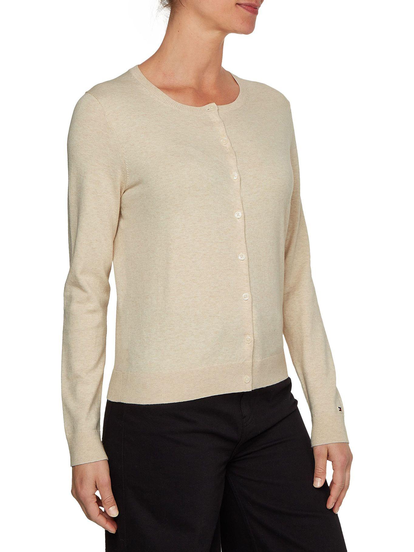Cárdigan De Algodón Con Botones Beige Tommy Hilfiger-2