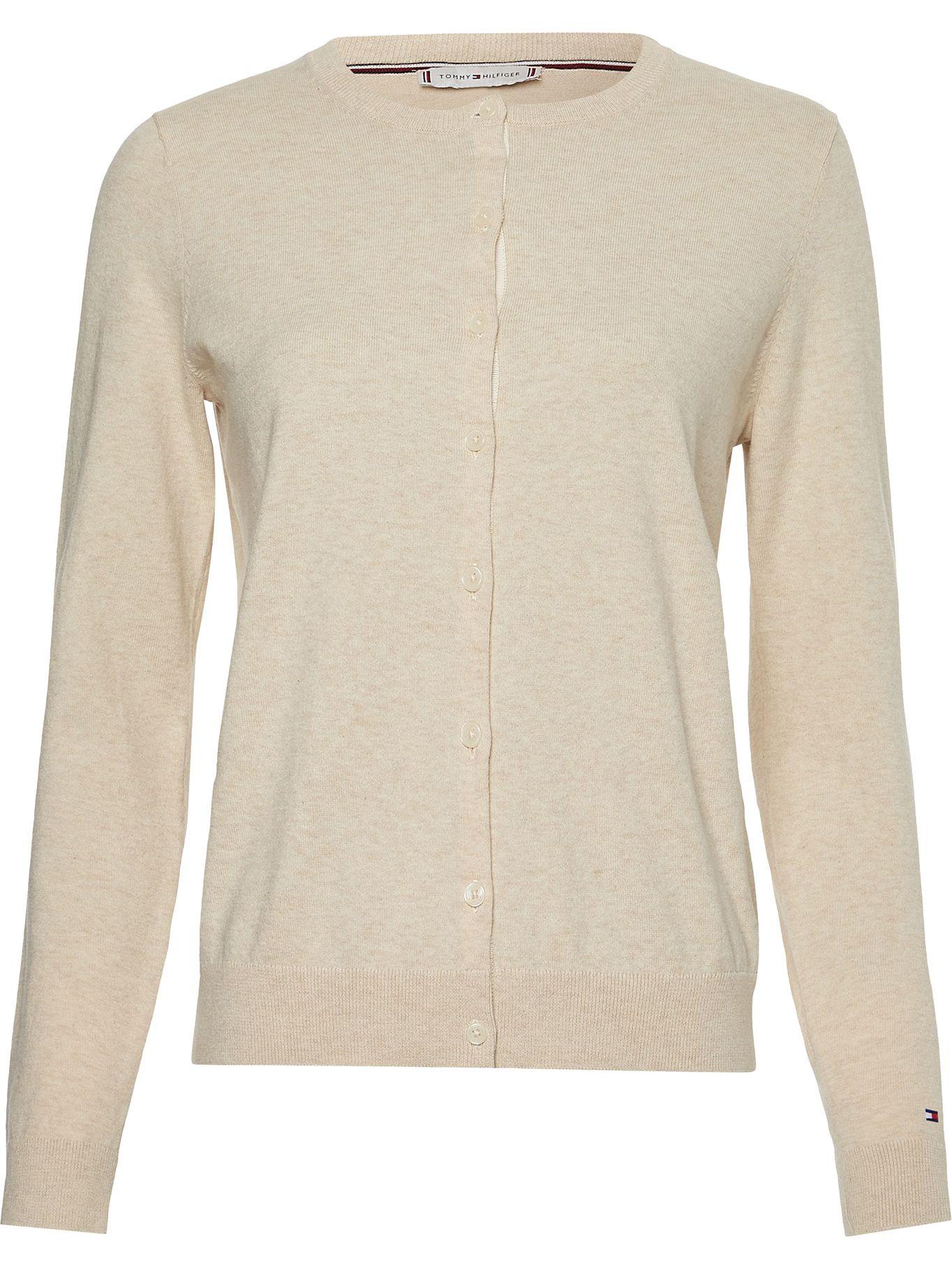Cárdigan De Algodón Con Botones Beige Tommy Hilfiger-4