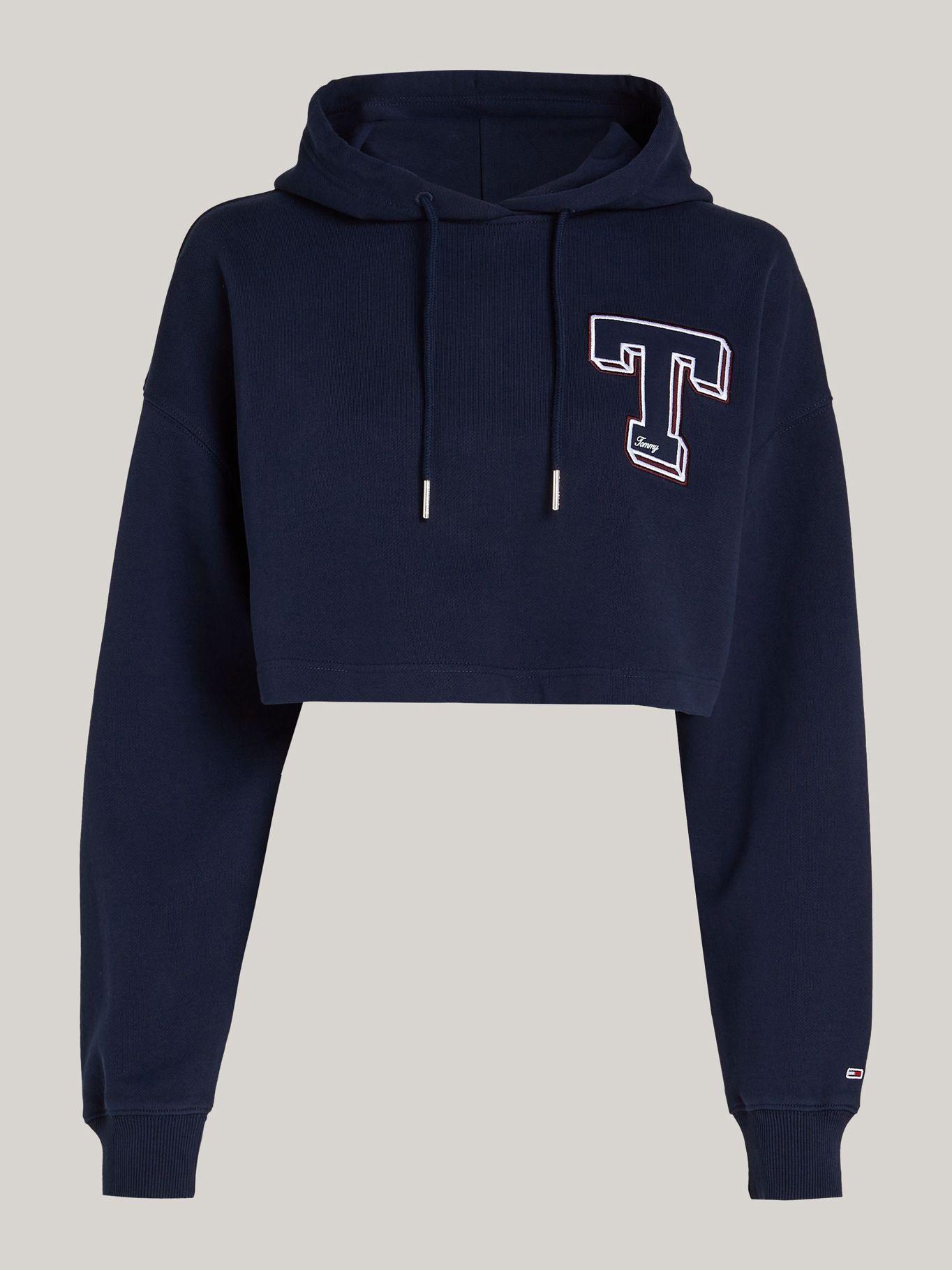 Polerón Hoodie Logo Letterman Azul Tommy Jeans-4