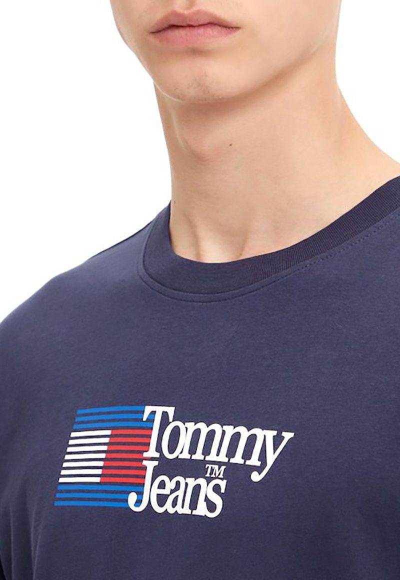 Polera Classic Chest Logo Azul Tommy Jeans-2