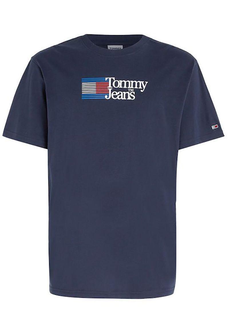 Polera Classic Chest Logo Azul Tommy Jeans-3
