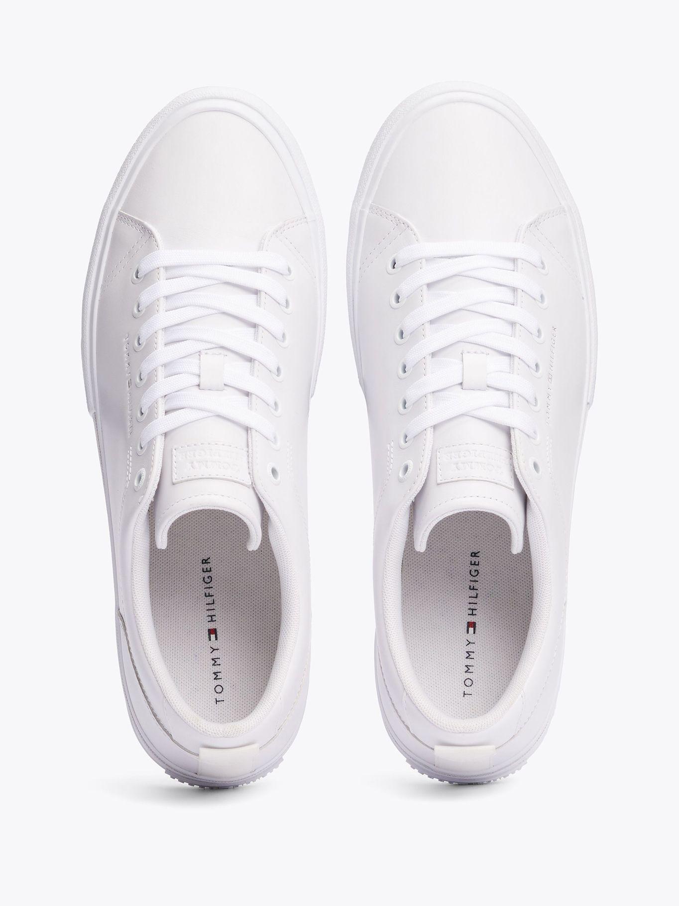 Zapatillas Vulcanizadas Street De Cuero Blanco Tommy Hilfiger-2
