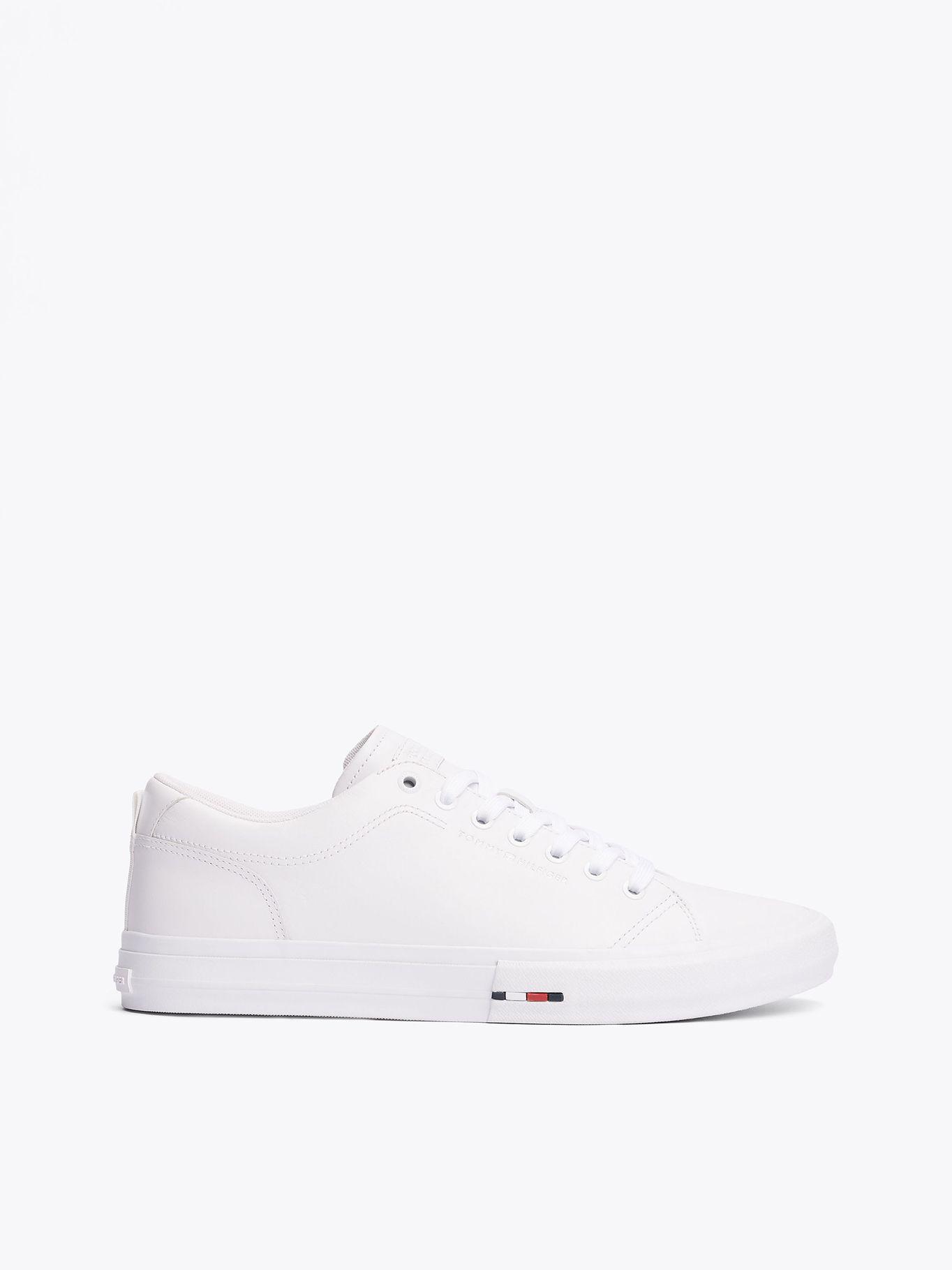 Zapatillas Vulcanizadas Street De Cuero Blanco Tommy Hilfiger-4