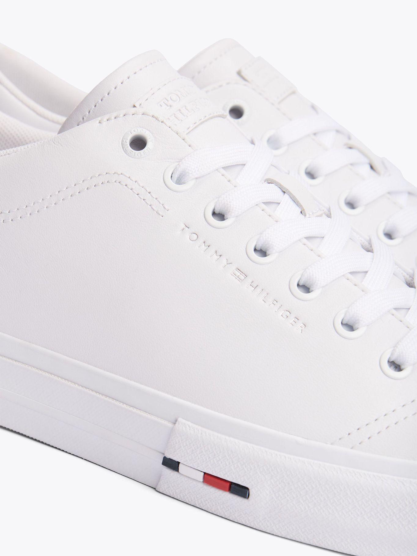 Zapatillas Vulcanizadas Street De Cuero Blanco Tommy Hilfiger-6