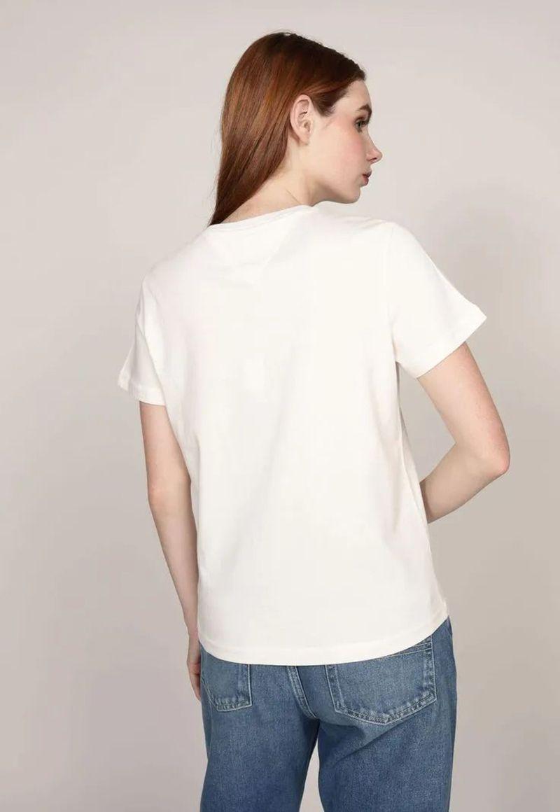 Polera Con Logo De Flores Blanco Tommy Jeans-2