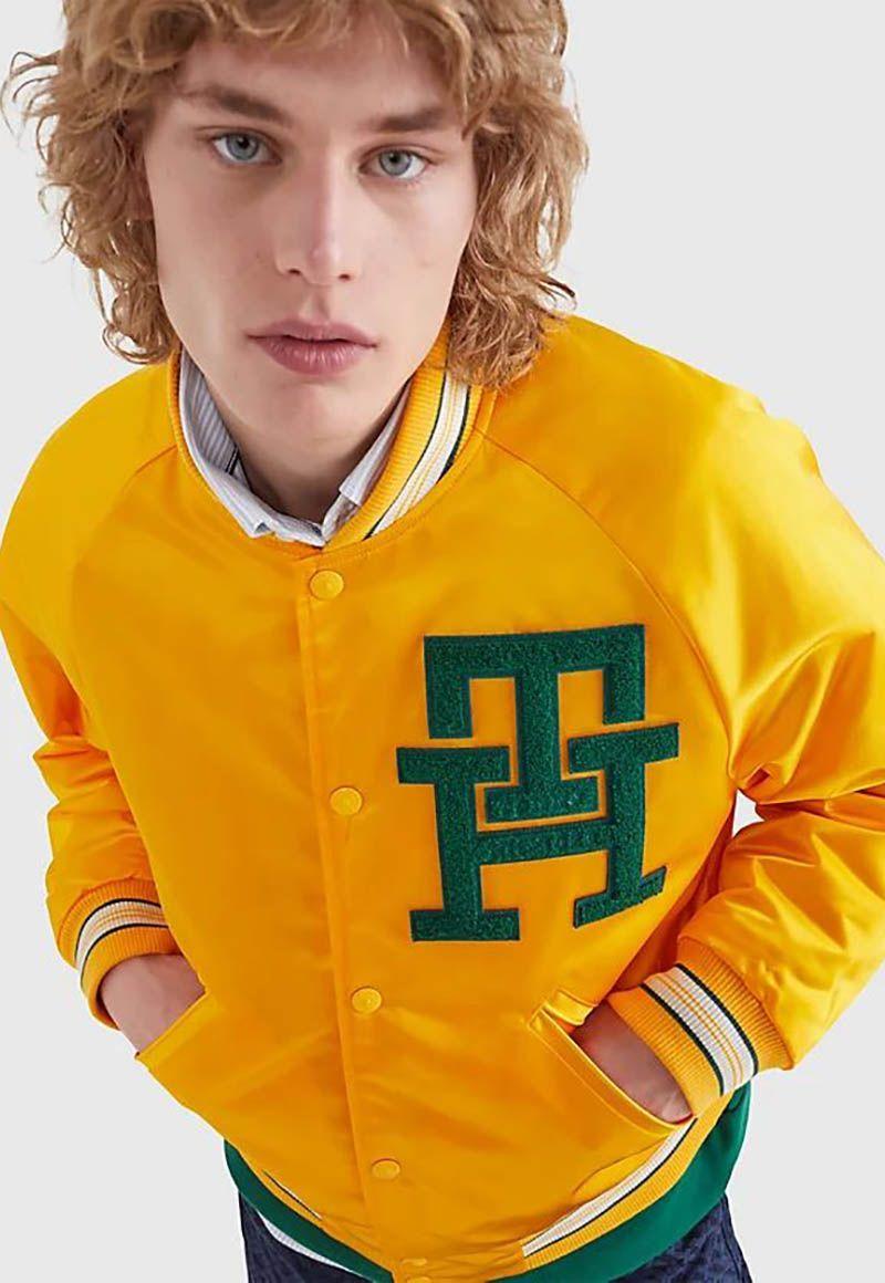 Chaqueta Varsity Monogram Amarillo Tommy Hilfiger-3