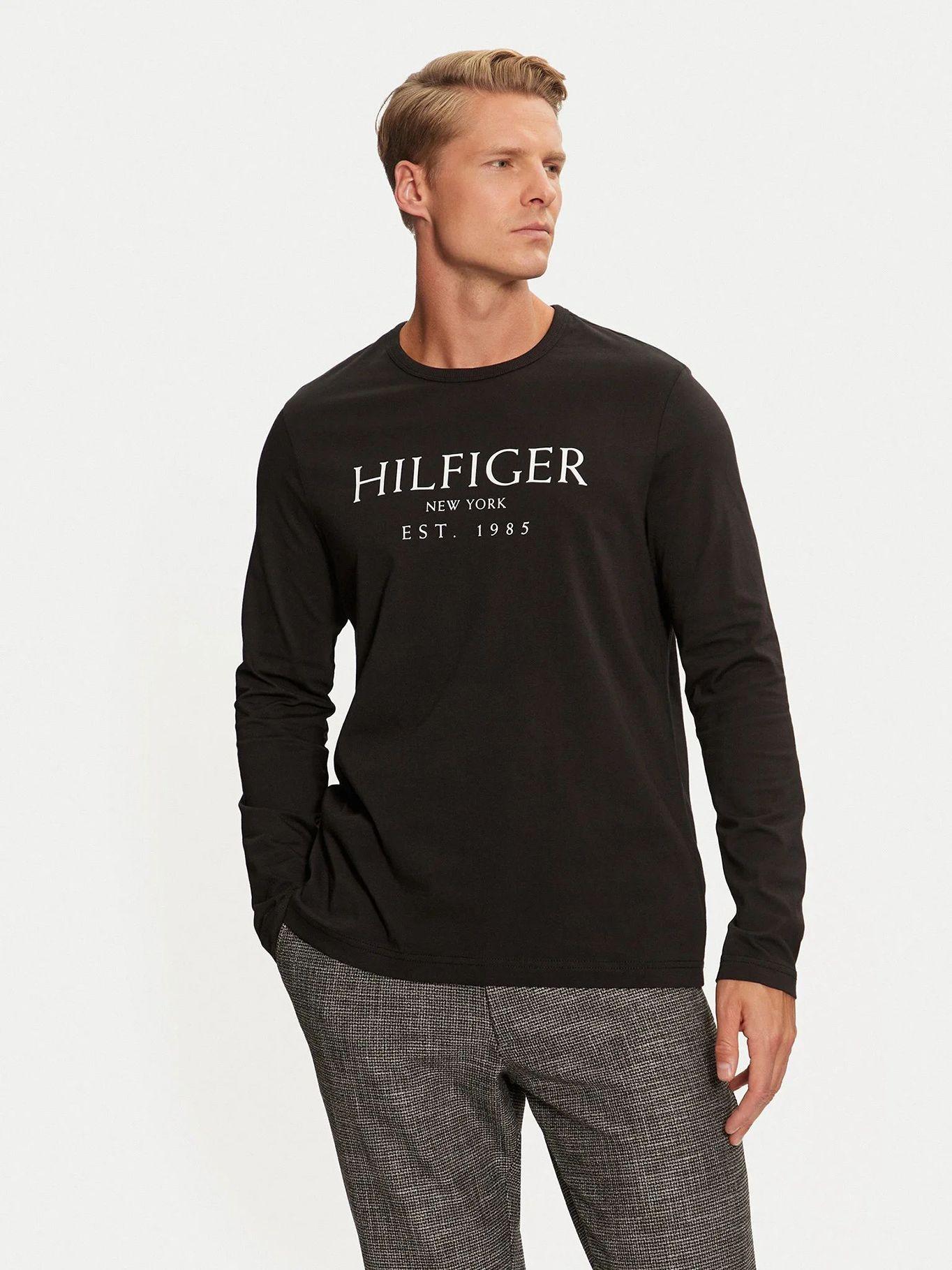 Polera Solid Con Logo Regular Fit Negro Tommy Hilfiger-0