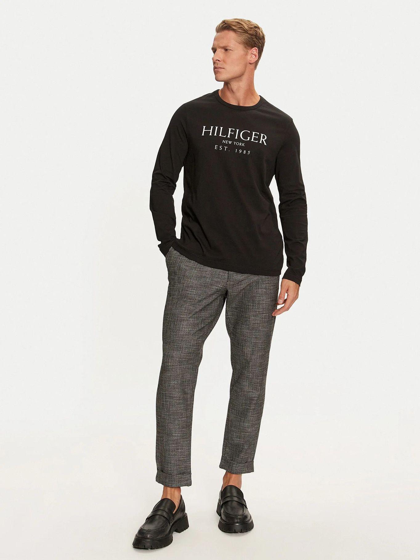 Polera Solid Con Logo Regular Fit Negro Tommy Hilfiger-1