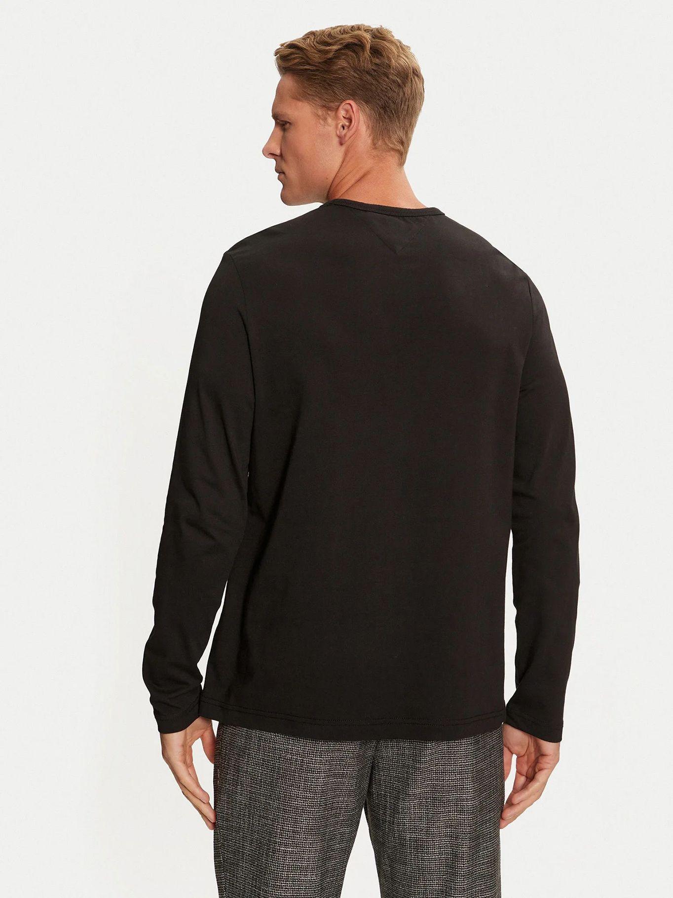 Polera Solid Con Logo Regular Fit Negro Tommy Hilfiger-2