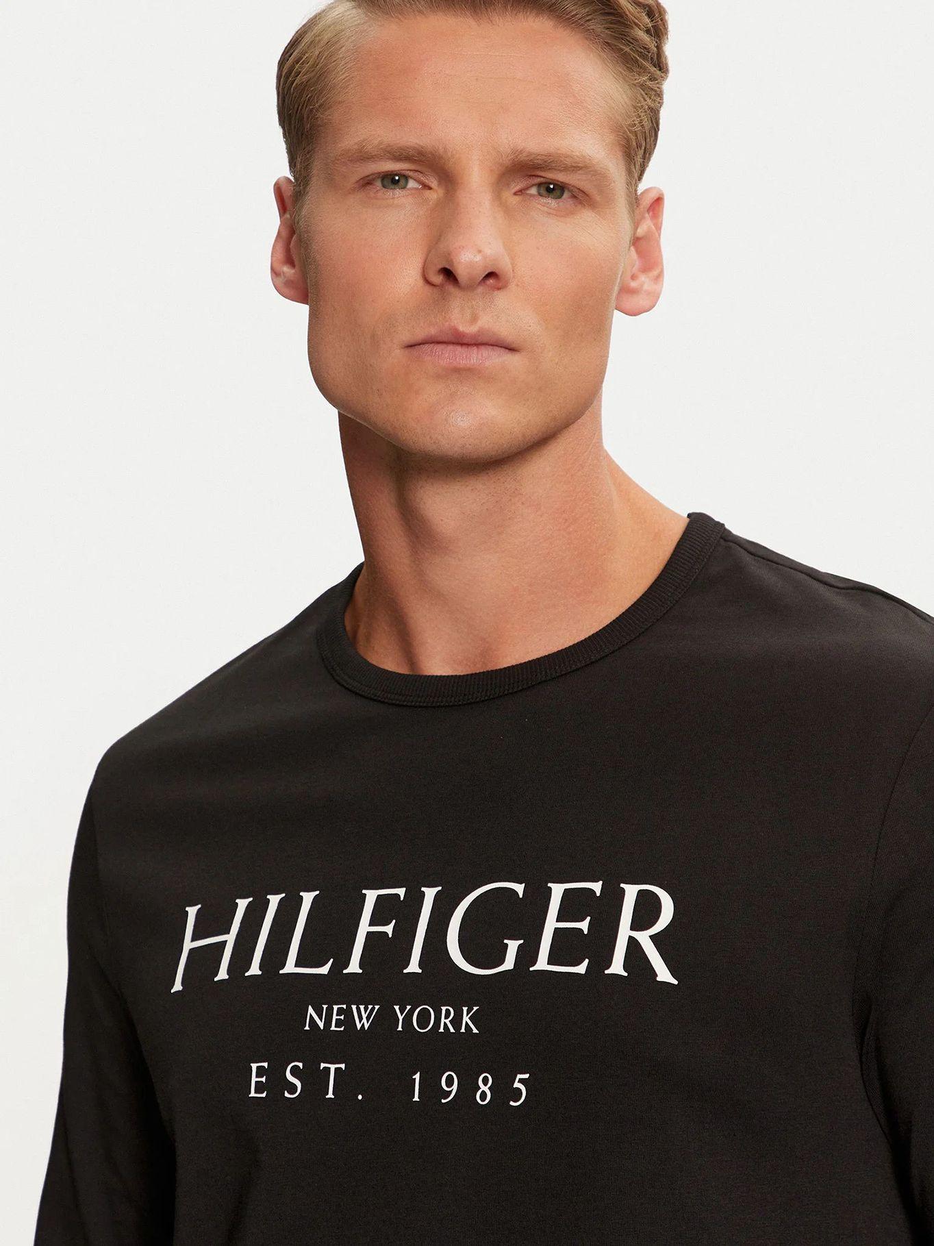 Polera Solid Con Logo Regular Fit Negro Tommy Hilfiger-3