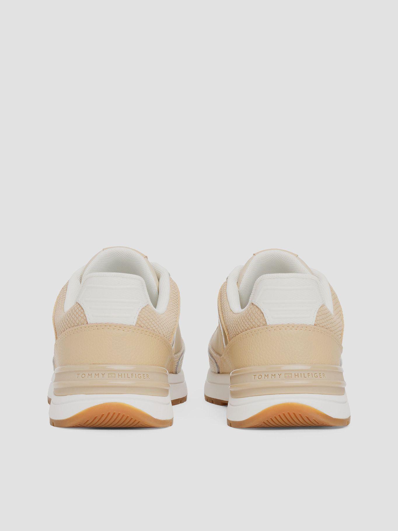 Zapatillas Con Texturas Mixtas Beige Tommy Hilfiger-6