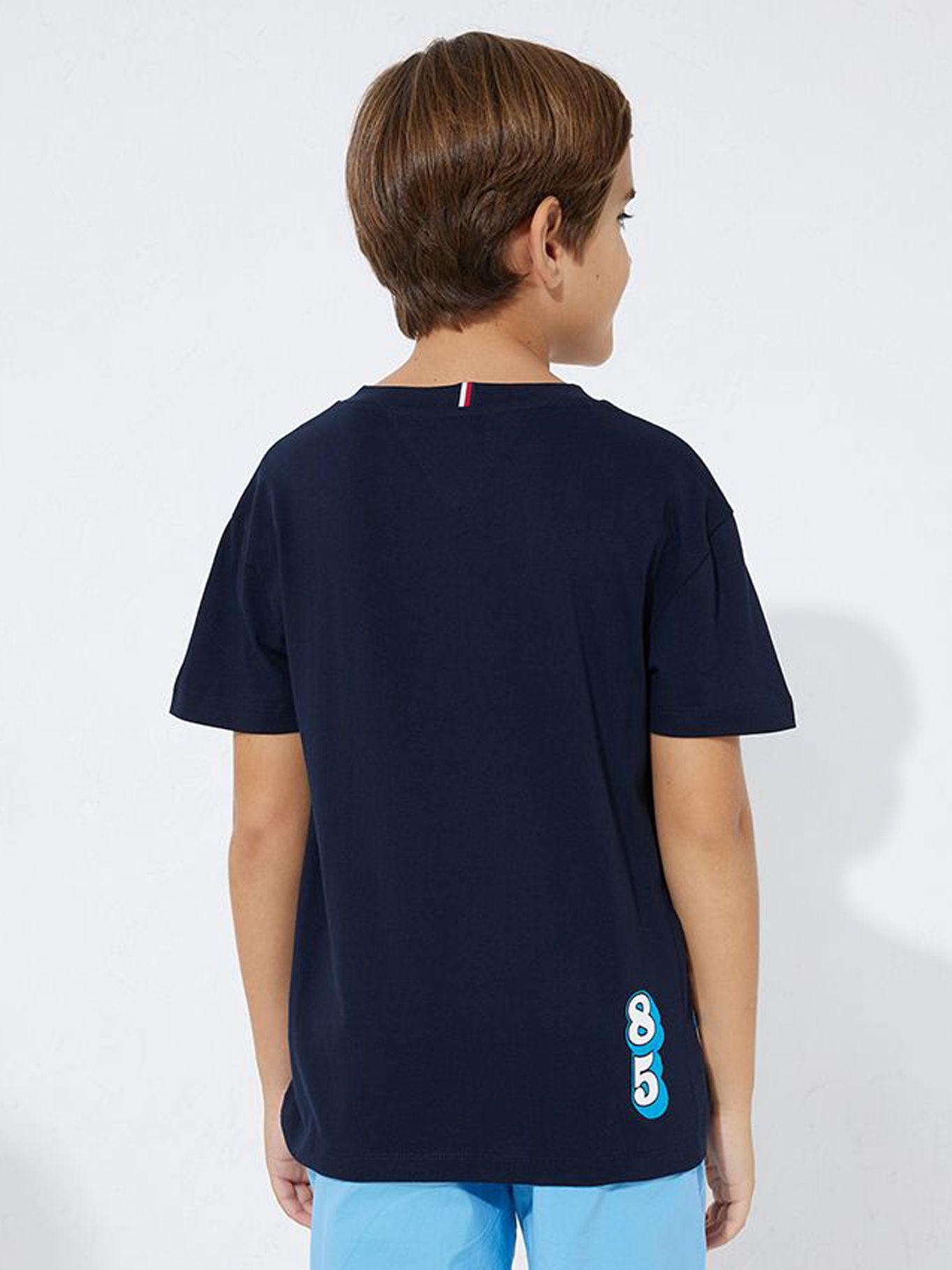 Polera Con Logo Lateral Azul Tommy Hilfiger-2