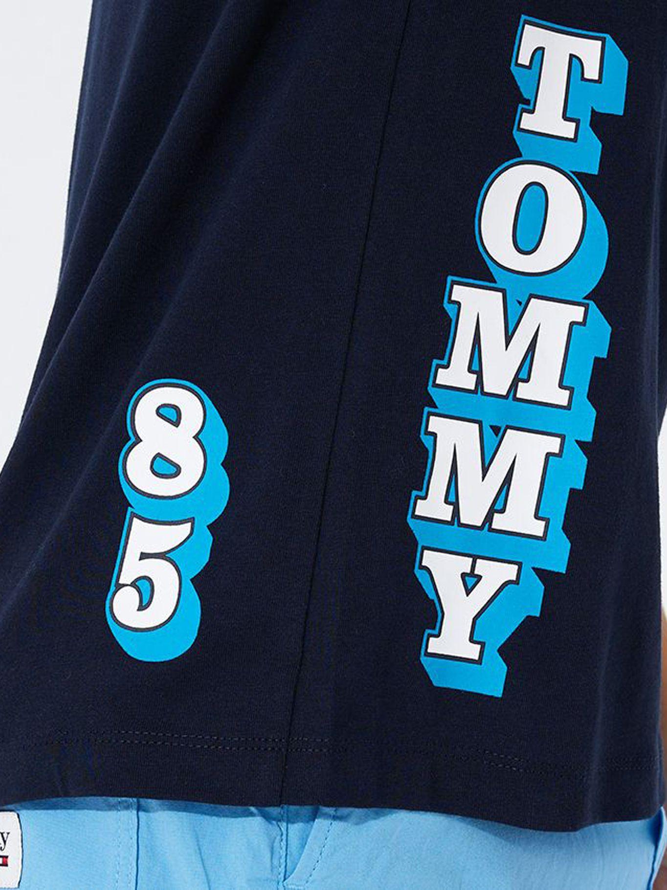 Polera Con Logo Lateral Azul Tommy Hilfiger-1
