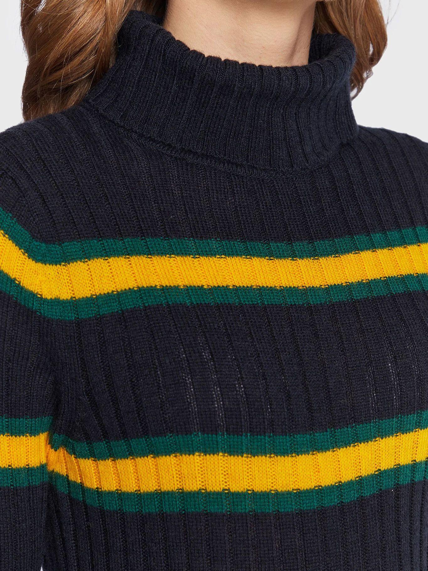 Vestido Stripe Slim Fit Azul Tommy Hilfiger-3