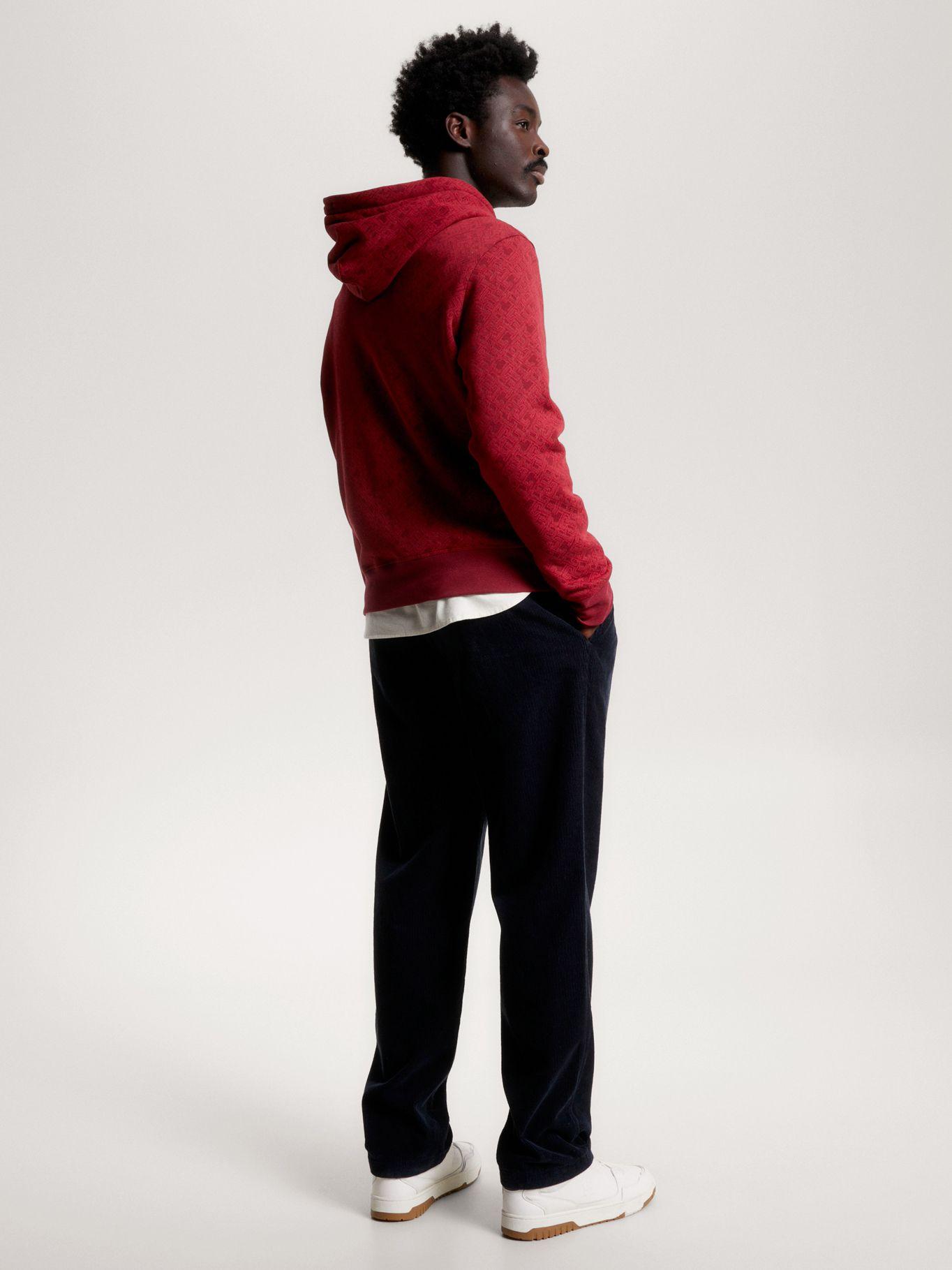 Polerón Hoodie Con Monogramas Rojo Tommy Hilfiger-2