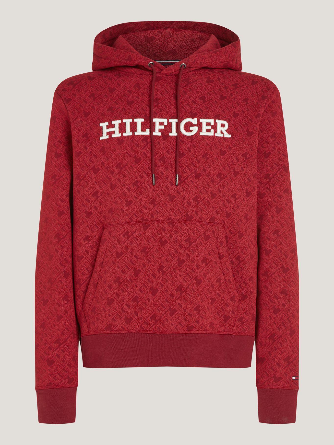 Polerón Hoodie Con Monogramas Rojo Tommy Hilfiger-4