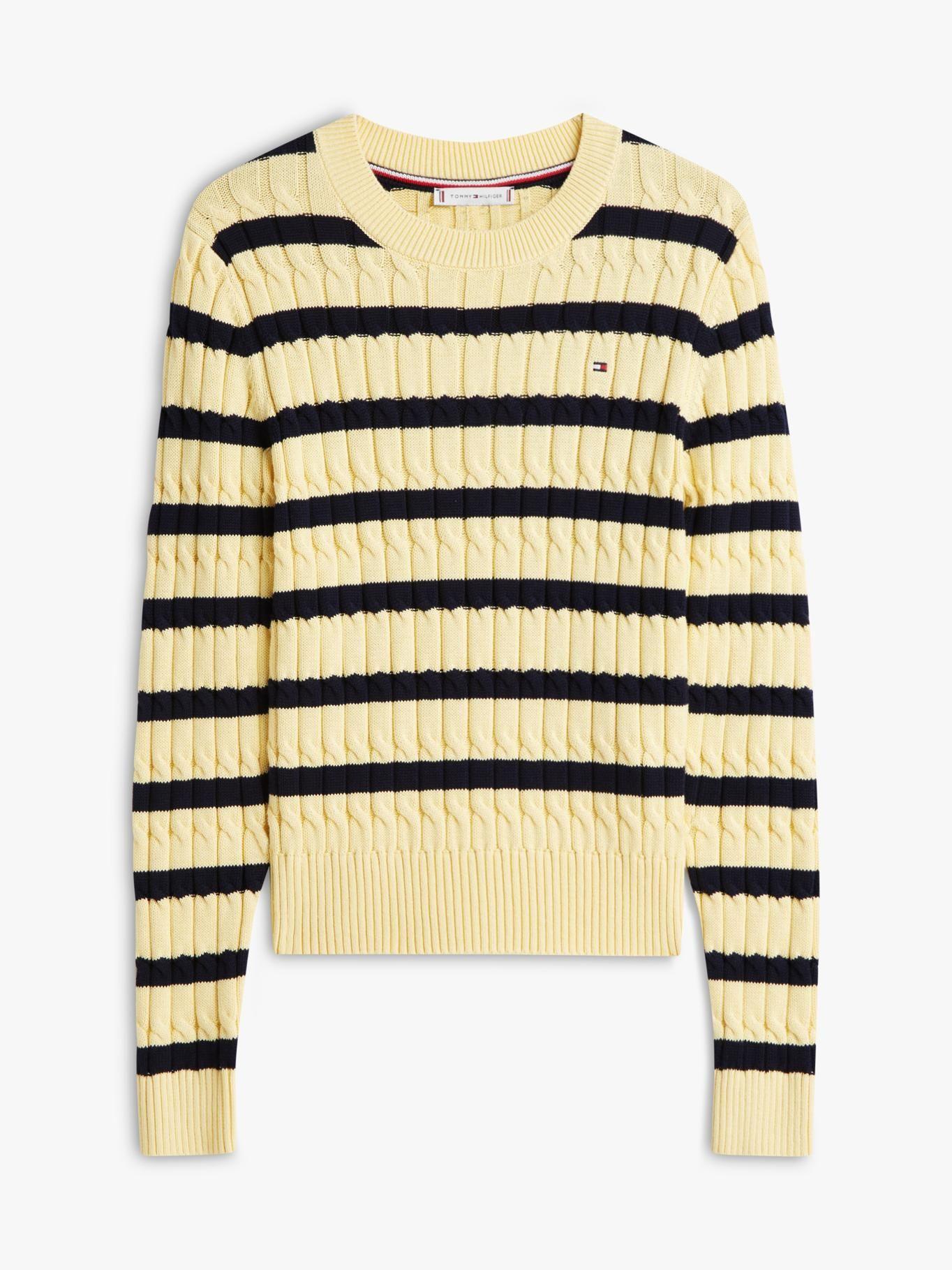 Sweater Essential y Punto Cable Tommy Hilfiger Amarillo-4