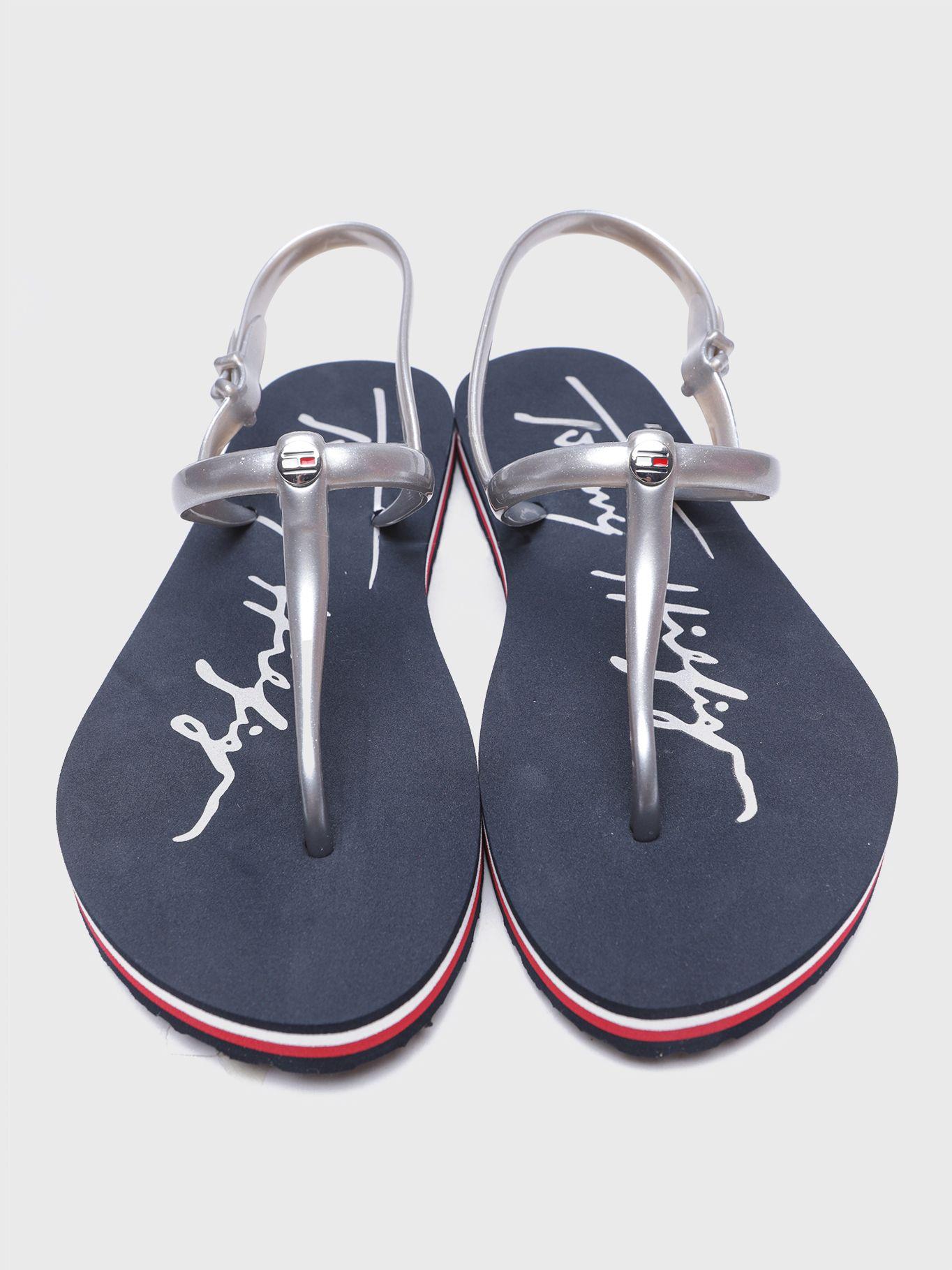 Sandalias T-Bar Logo Azul Tommy Hilfiger-2