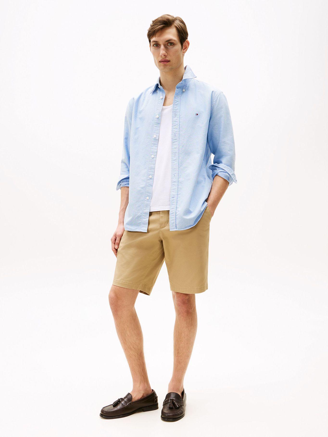 Camisa Oxford Heritage Regular Fit Celeste Tommy Hilfiger-1