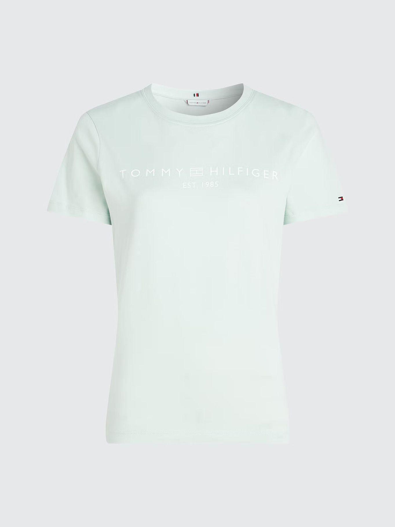 Polera Signature Con Logo Verde Tommy Hilfiger-4
