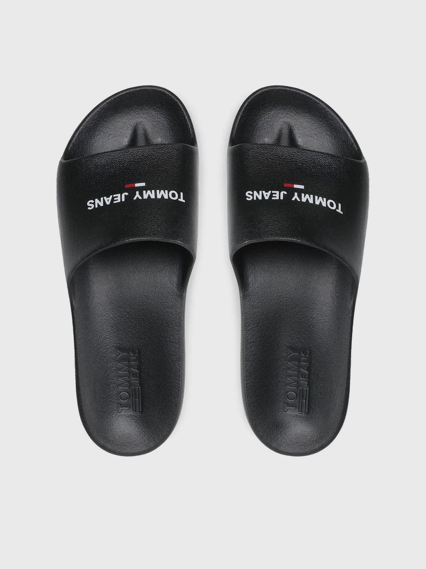 Sandalia Pool Slide Essential Logo Negro Tommy Hilfiger-2