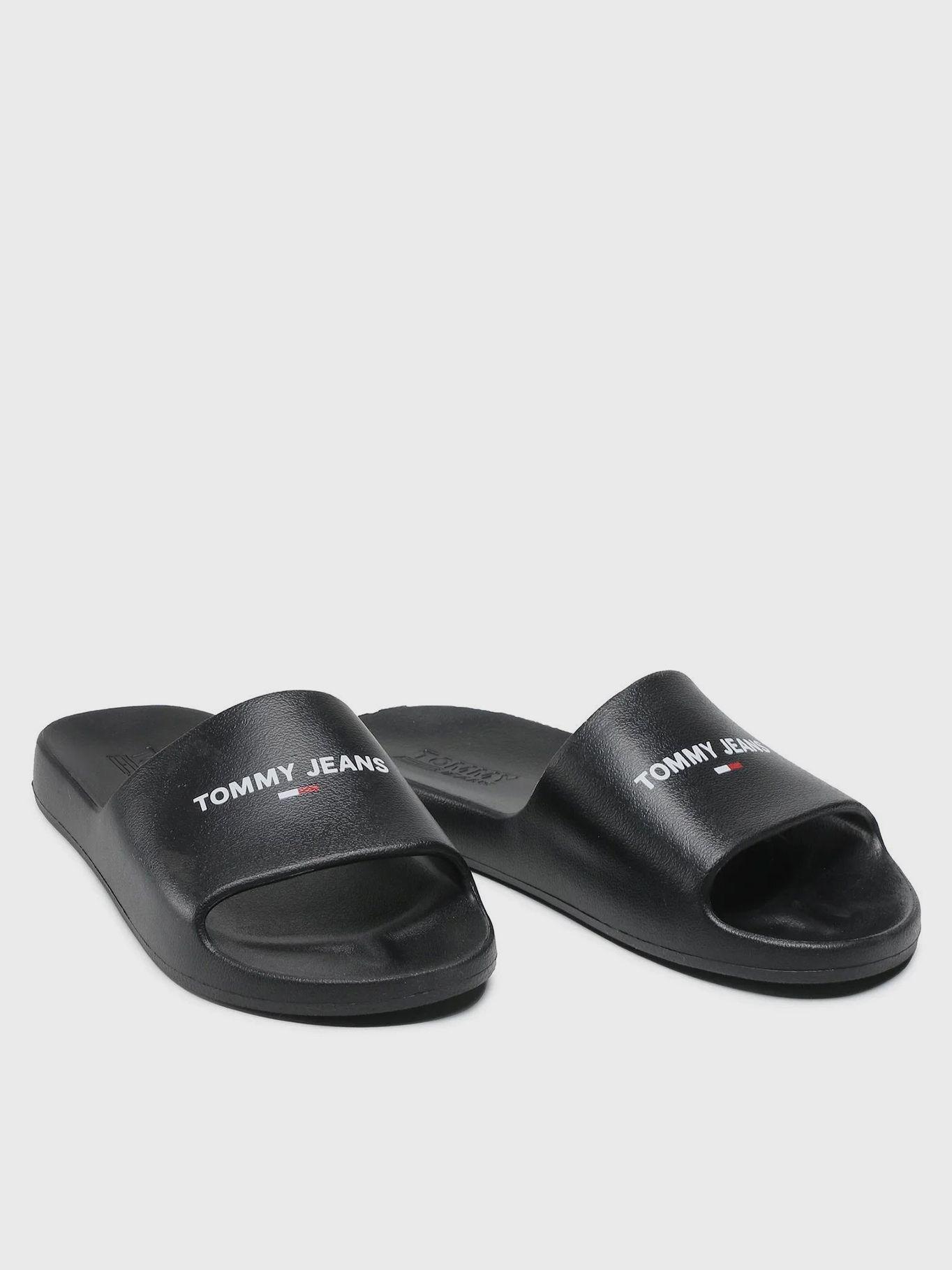 Sandalia Pool Slide Essential Logo Negro Tommy Hilfiger-5