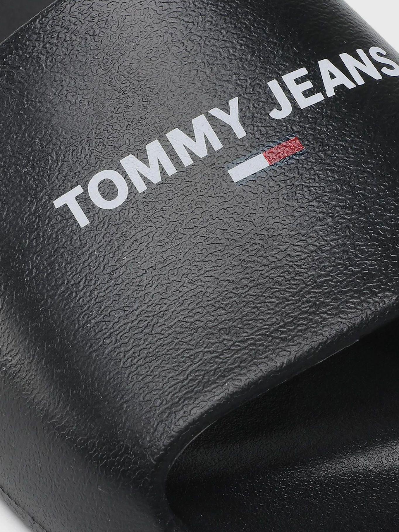 Sandalia Pool Slide Essential Logo Negro Tommy Hilfiger-6