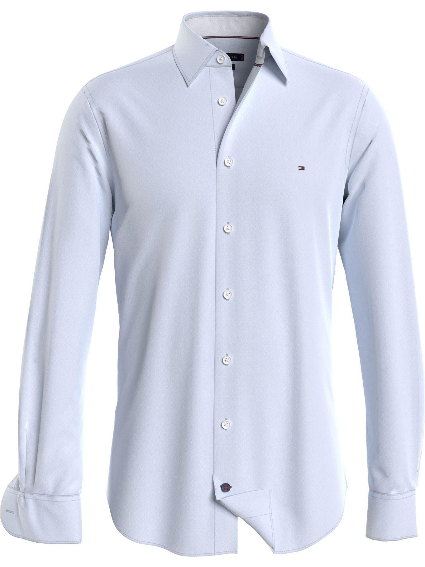 Camisa Print De Puntos Y Rombos Celeste Tommy Hilfiger-0
