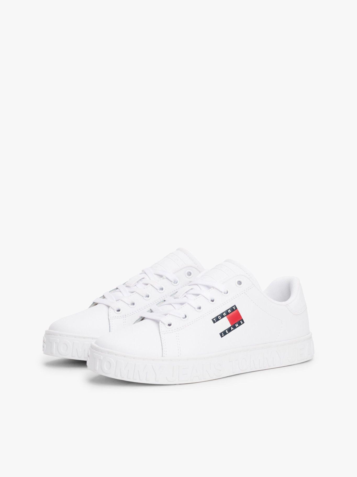 Zapatillas De Cuero New Logo Blanco Tommy Jeans-0