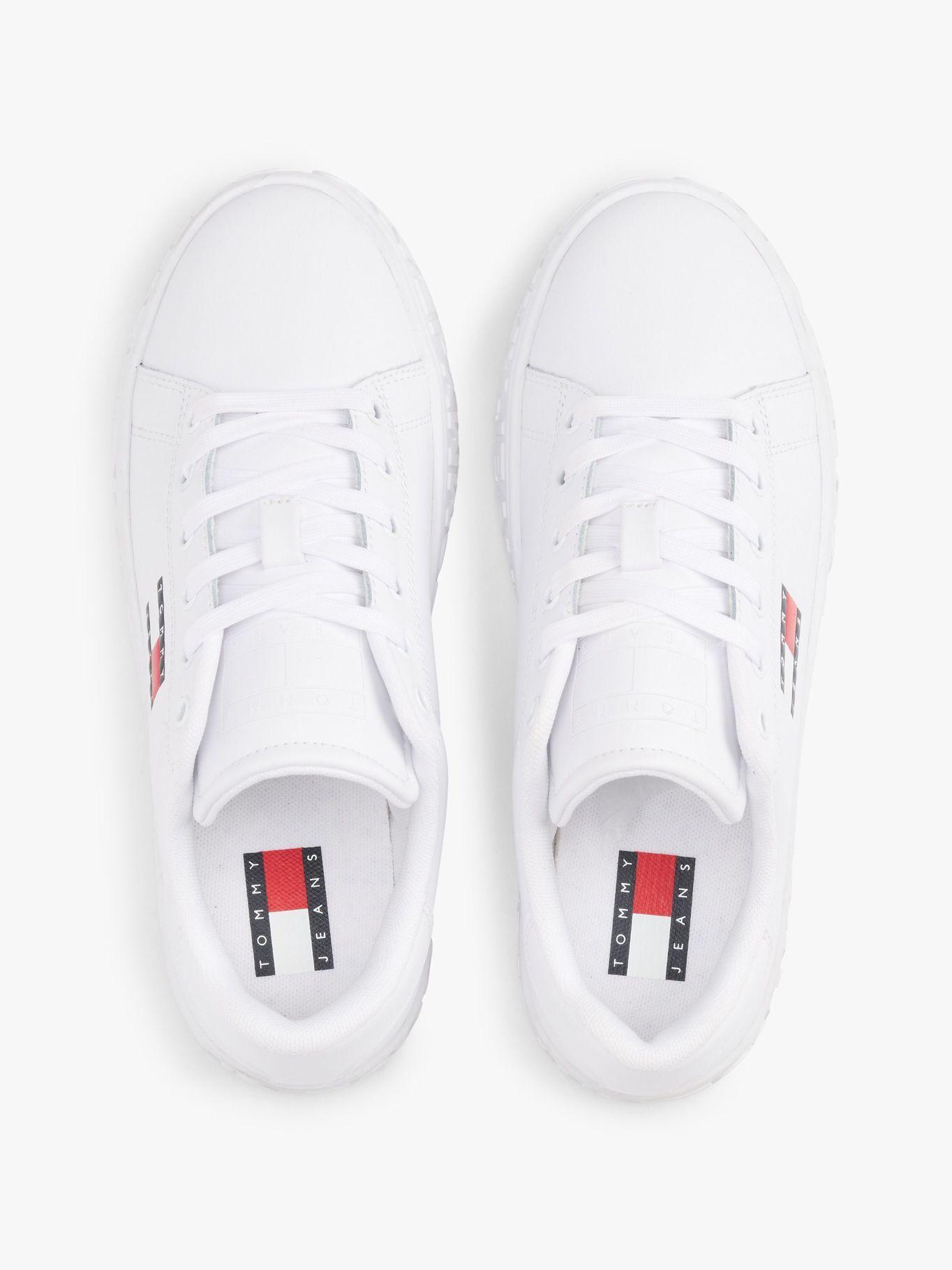 Zapatillas De Cuero New Logo Blanco Tommy Jeans-2