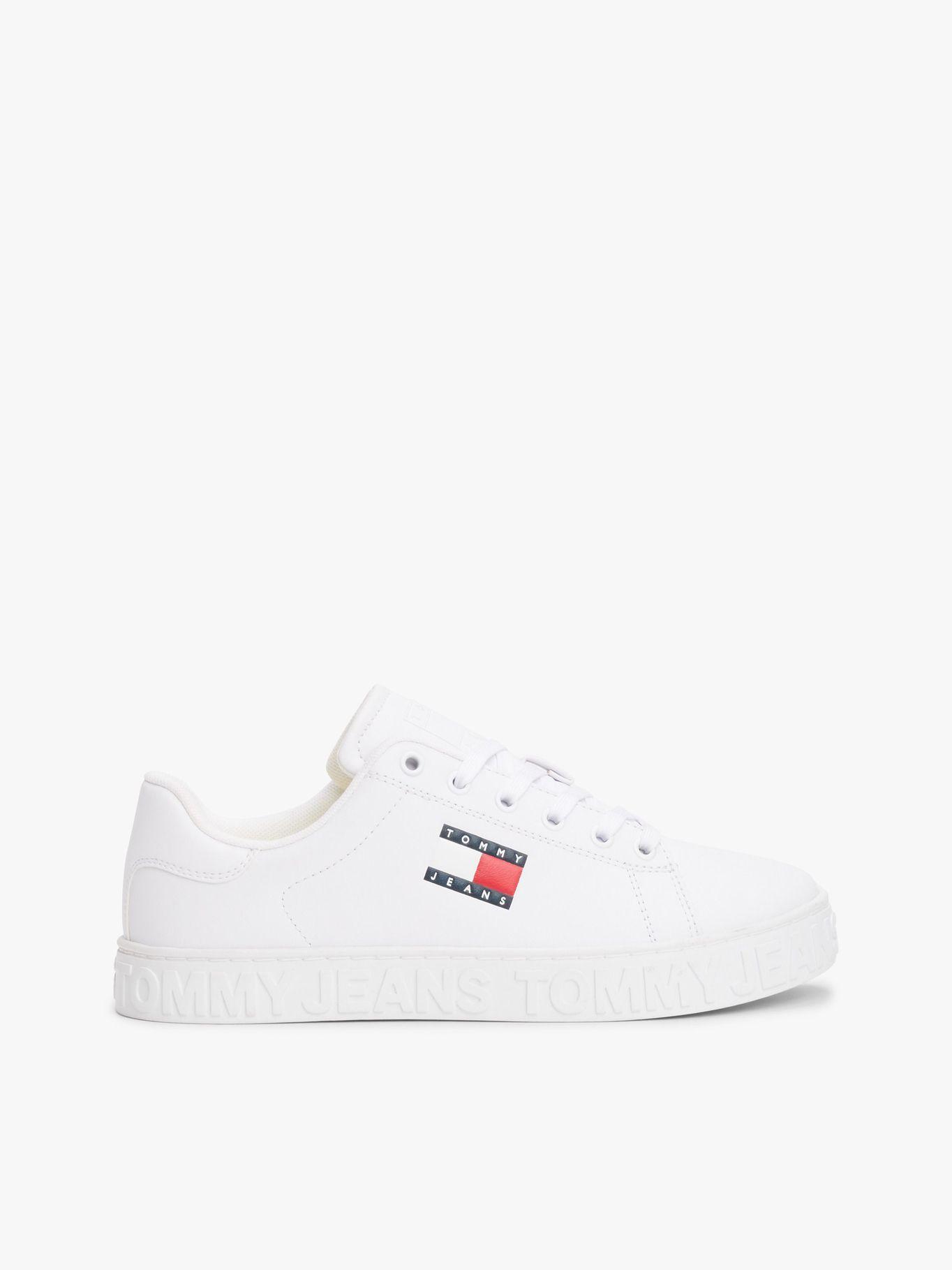 Zapatillas De Cuero New Logo Blanco Tommy Jeans-4