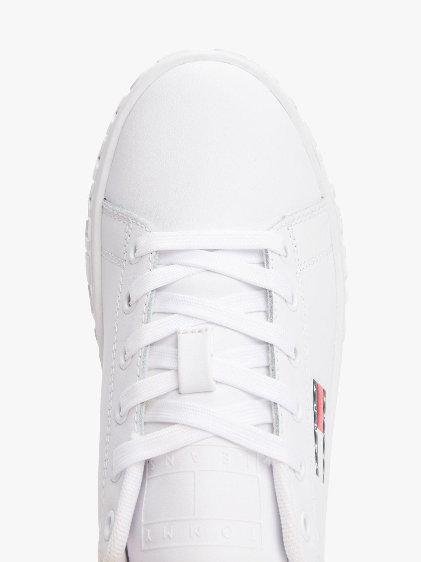 Zapatillas De Cuero New Logo Blanco Tommy Jeans-6