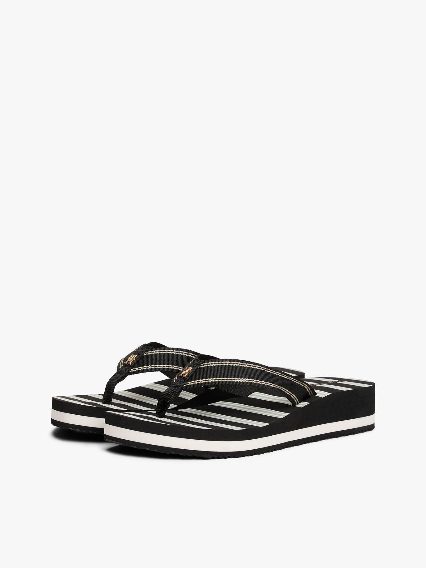 Sandalias Con Suela Dentada Negro Tommy Hilfiger-0