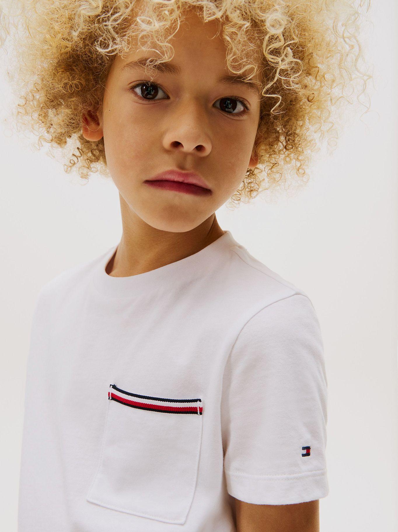 Polera Bolsillo Distintivo Parche Blanco Tommy Hilfiger-3