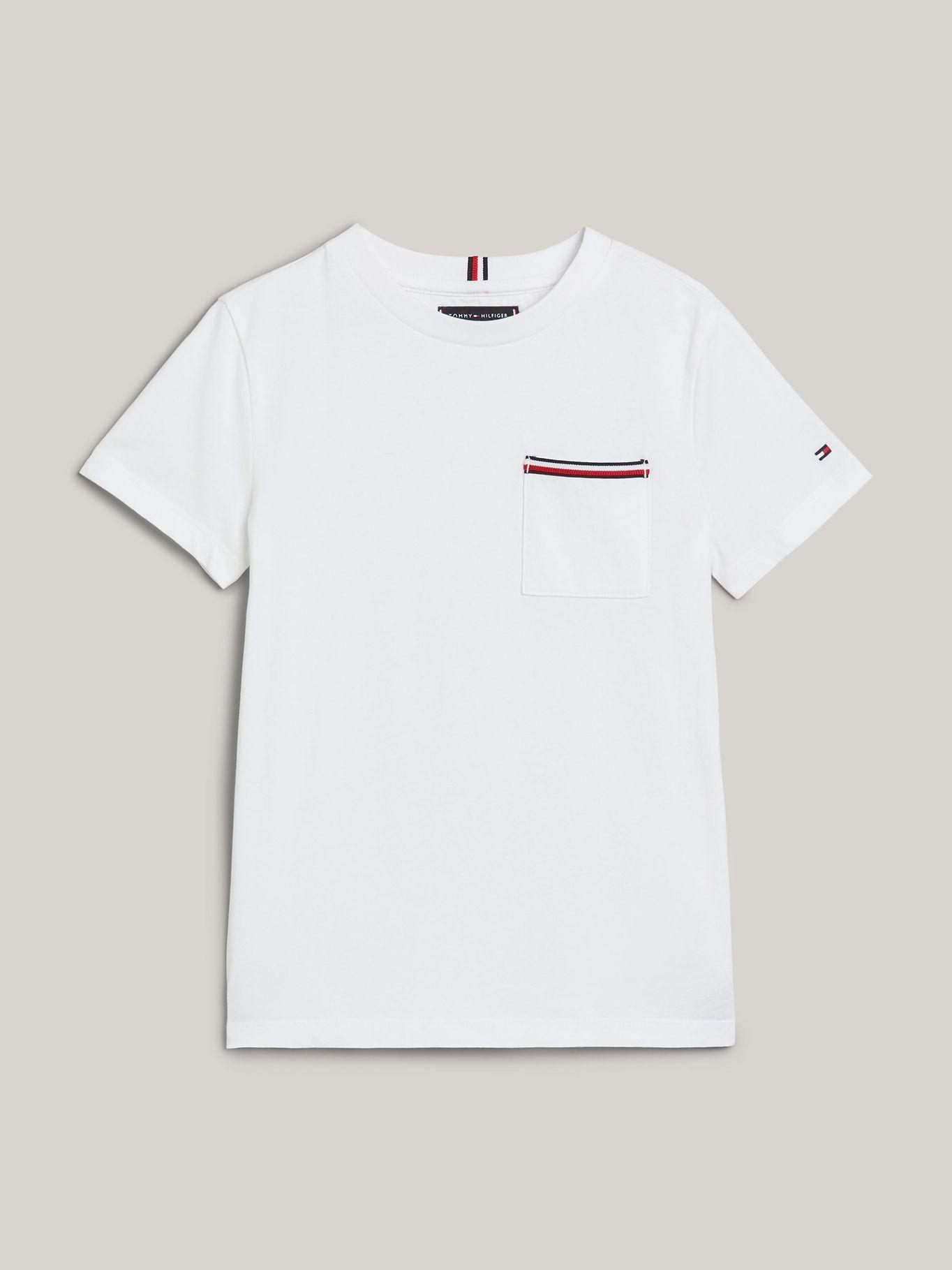 Polera Bolsillo Distintivo Parche Blanco Tommy Hilfiger-4