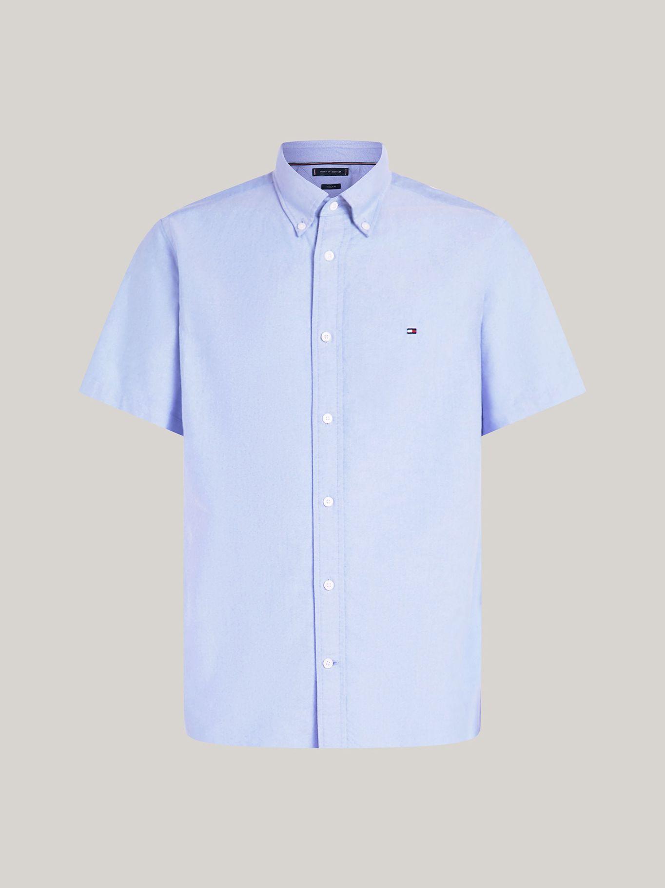 Camisa Heritage Oxford Regular Fit Azul Tommy Hilfiger-4