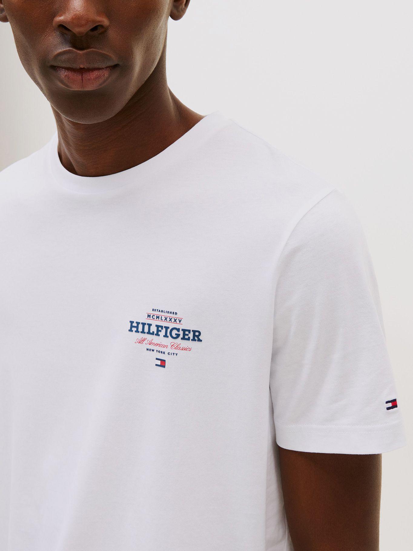 Polera Monotype All America Logo Blanco Tommy Hilfiger-3