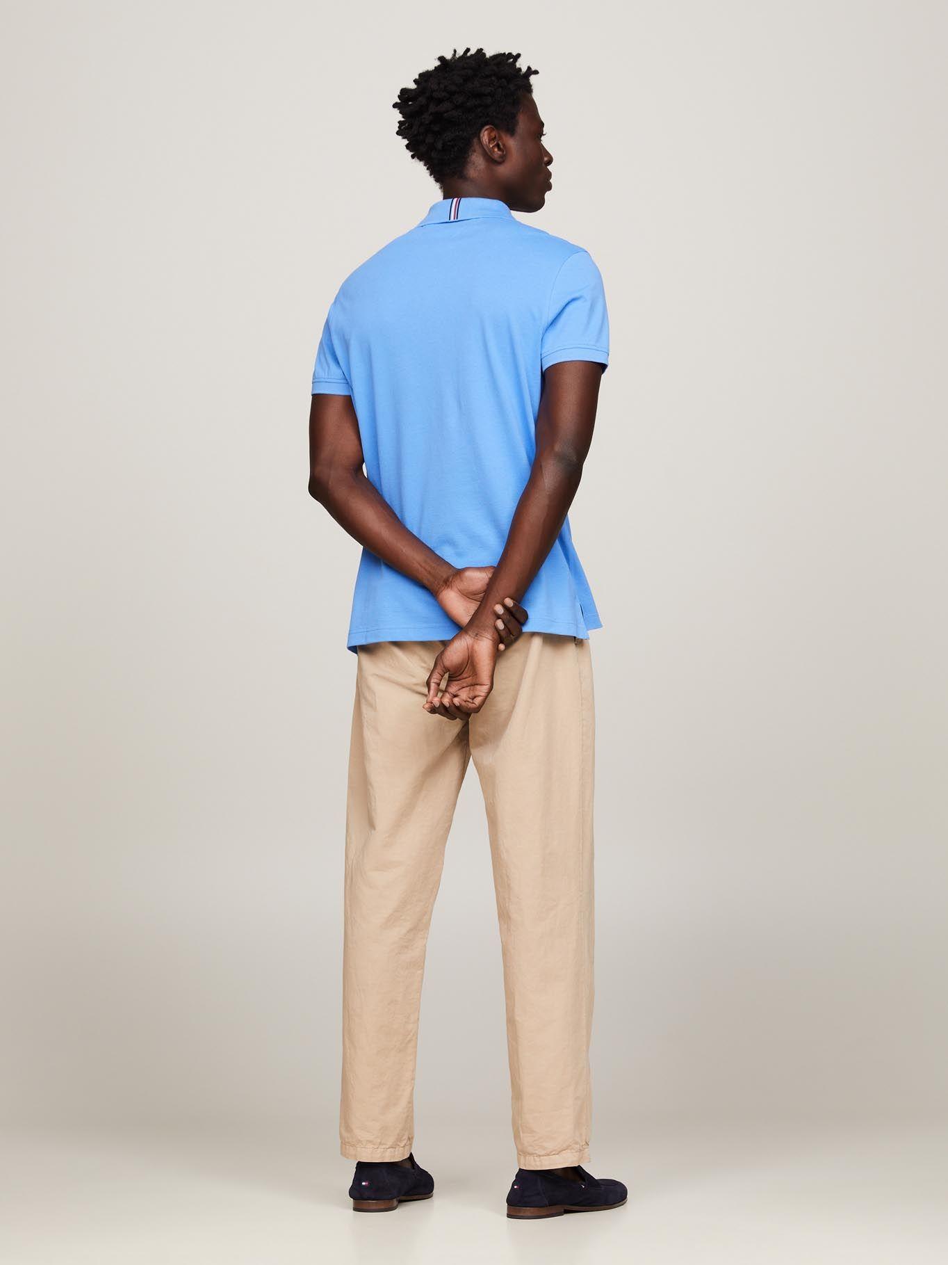 Polo Logo Stripe Regular Fit Azul Tommy Hilfiger-2