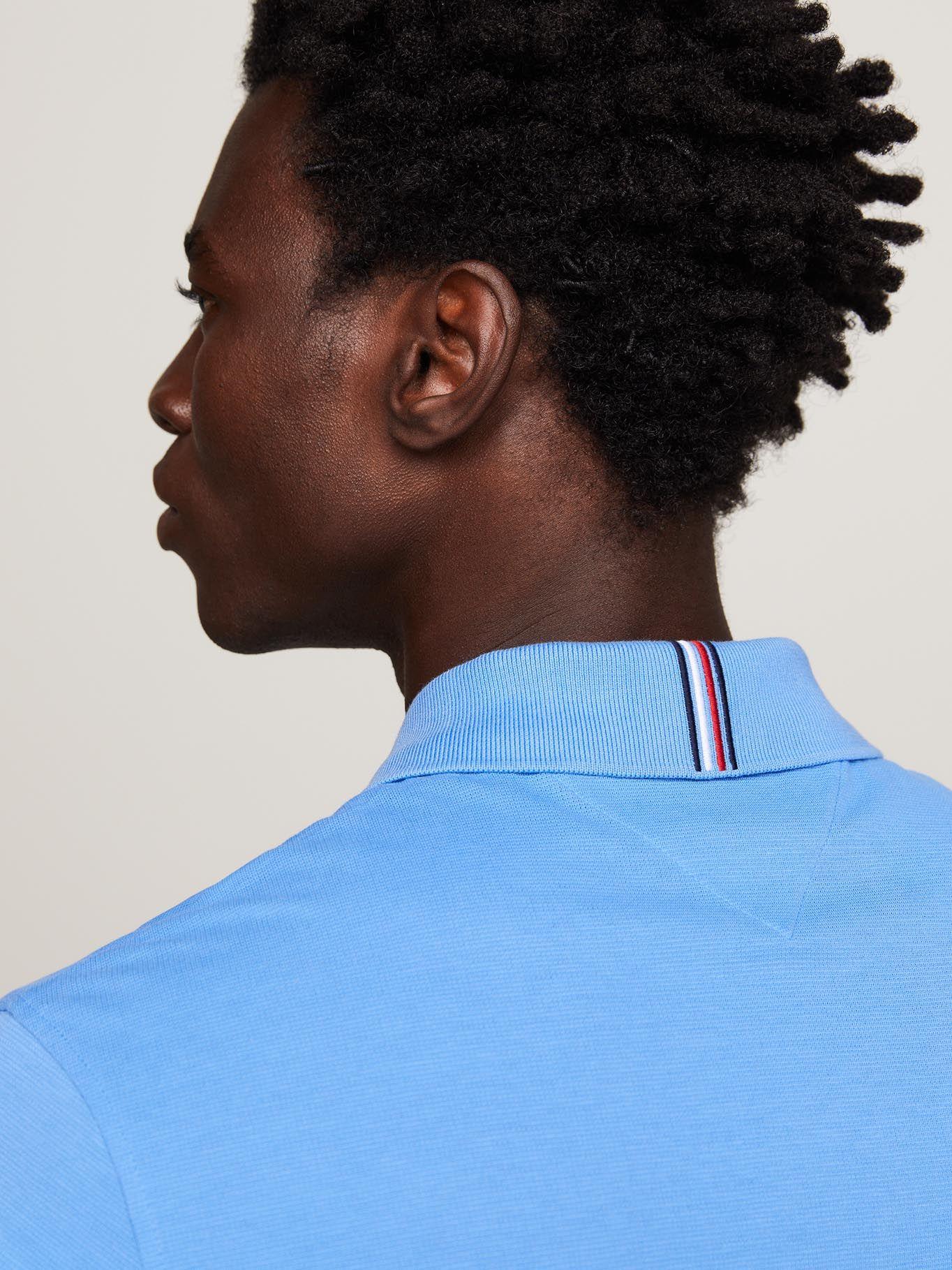 Polo Logo Stripe Regular Fit Azul Tommy Hilfiger-4