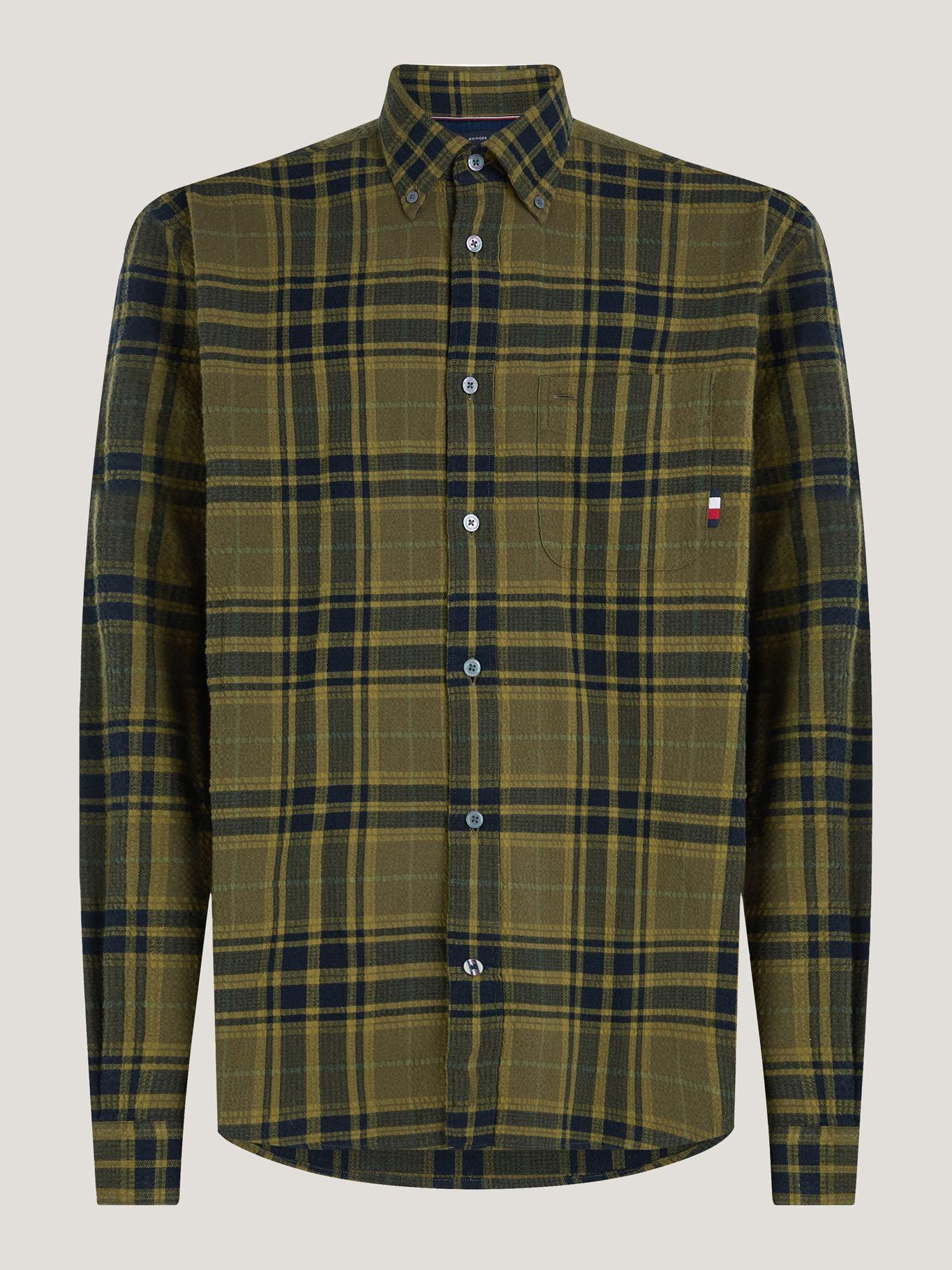 Camisa A Cuadros Escoceses Tonales Verde Tommy Hilfiger-4