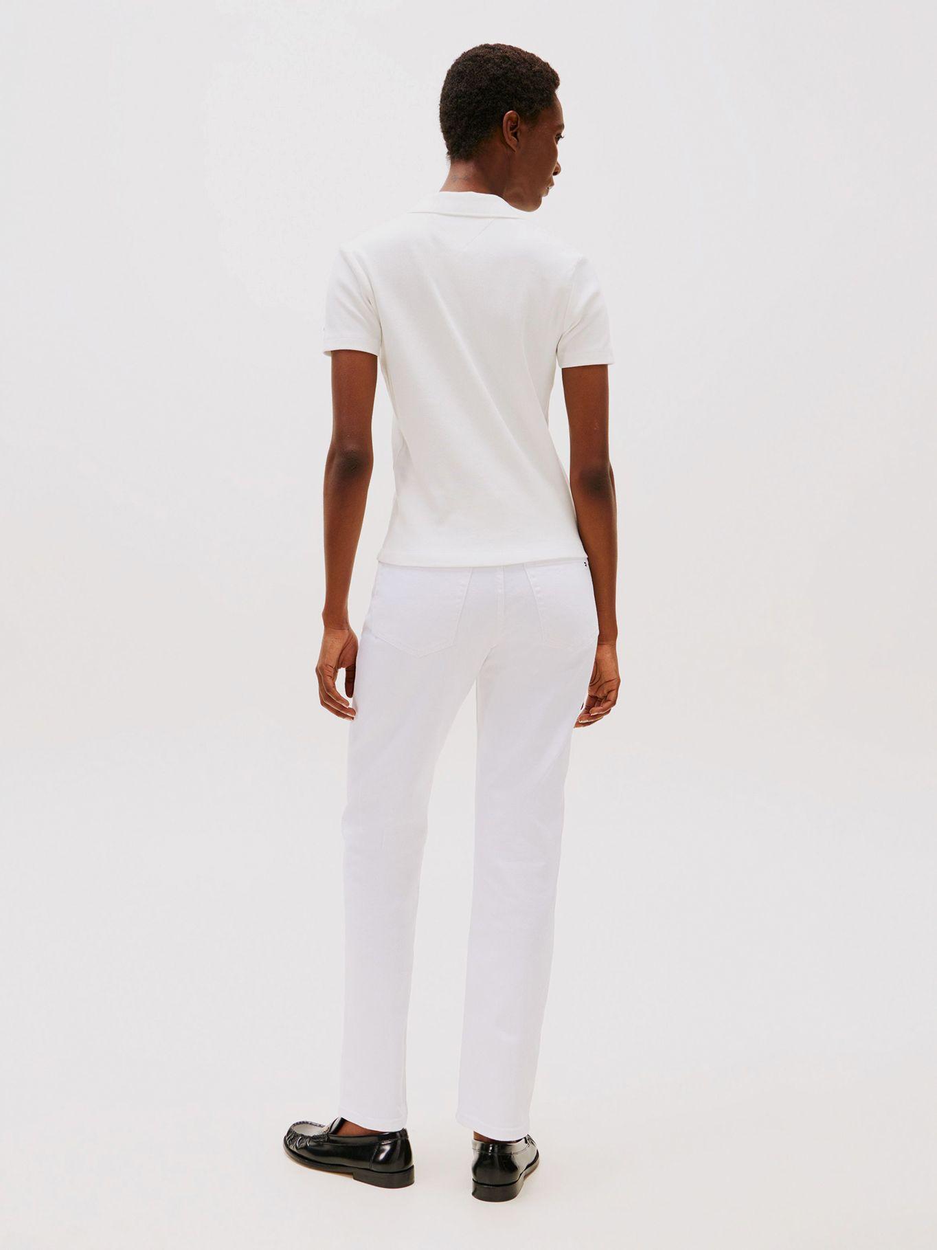 Polo Gold Button Slim Fit Blanco Tommy Hilfiger-2
