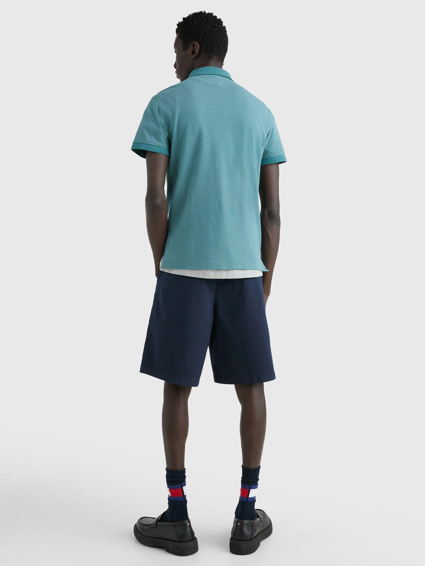 Polo Microestampada Slim Fit Verde Tommy Hilfiger-2